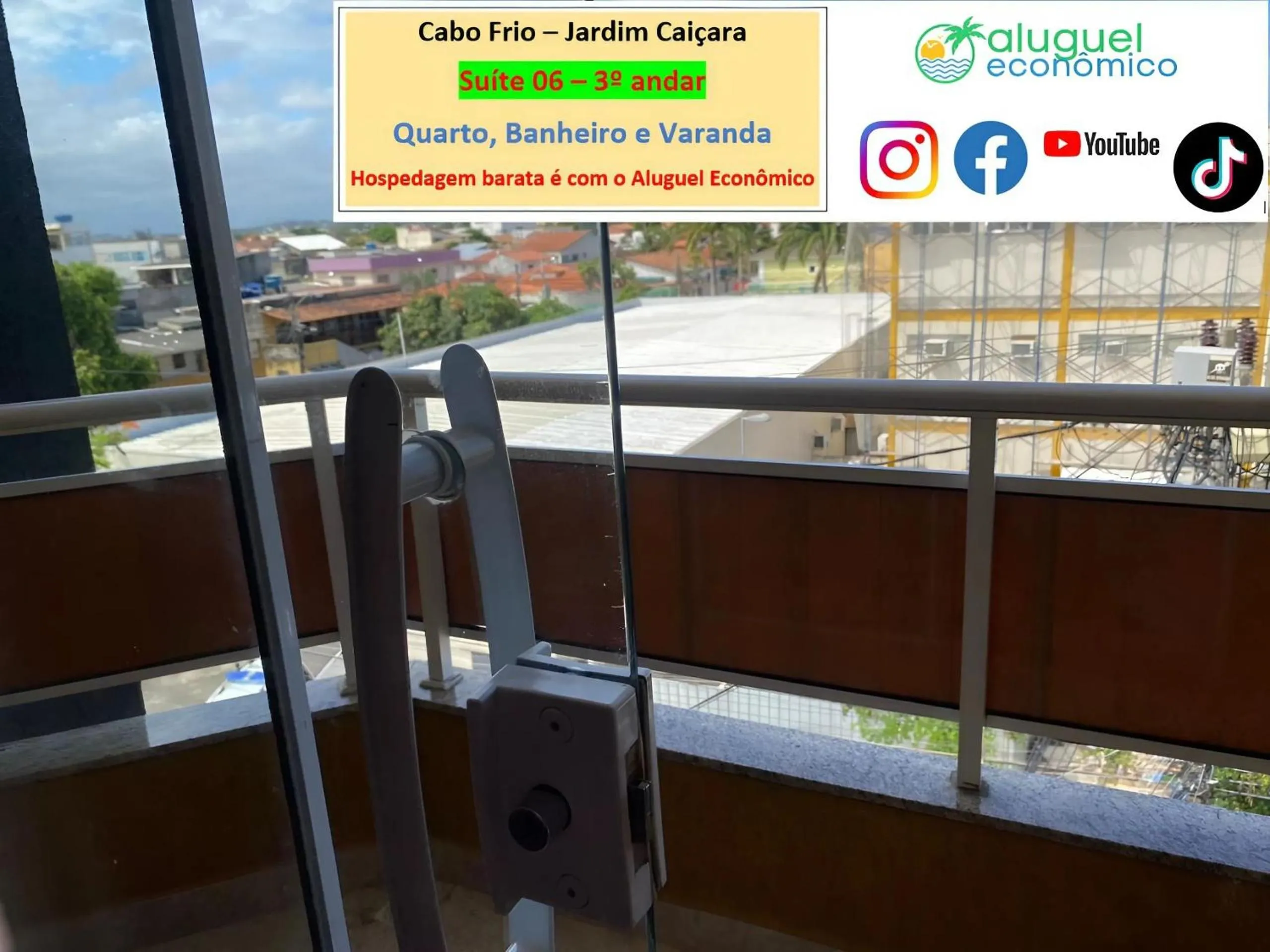 Balcony/Terrace in Cabo Frio - Jardim Caiçara - Aluguel Econômico