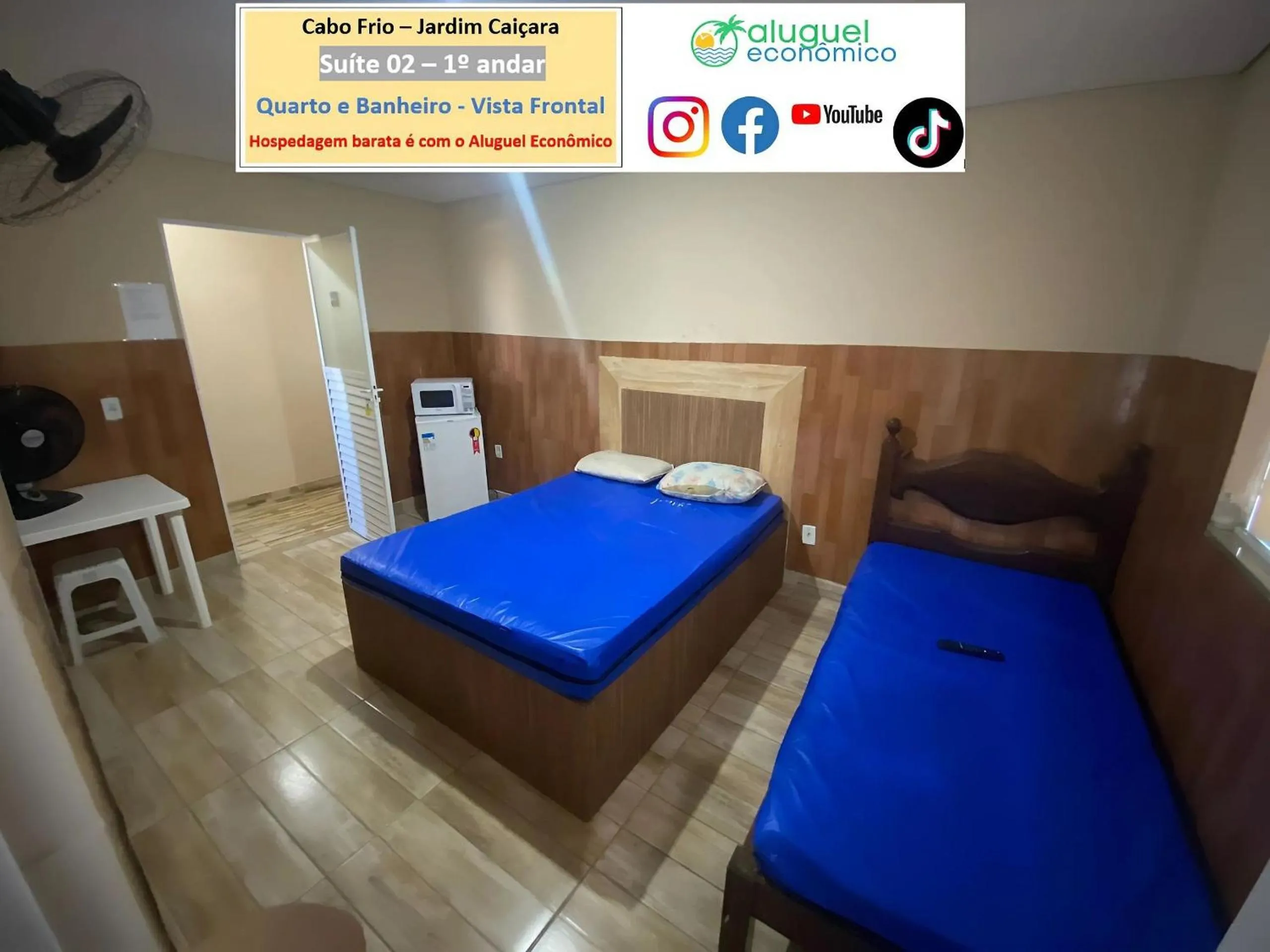 Bedroom, Bed in Cabo Frio - Jardim Caiçara - Aluguel Econômico