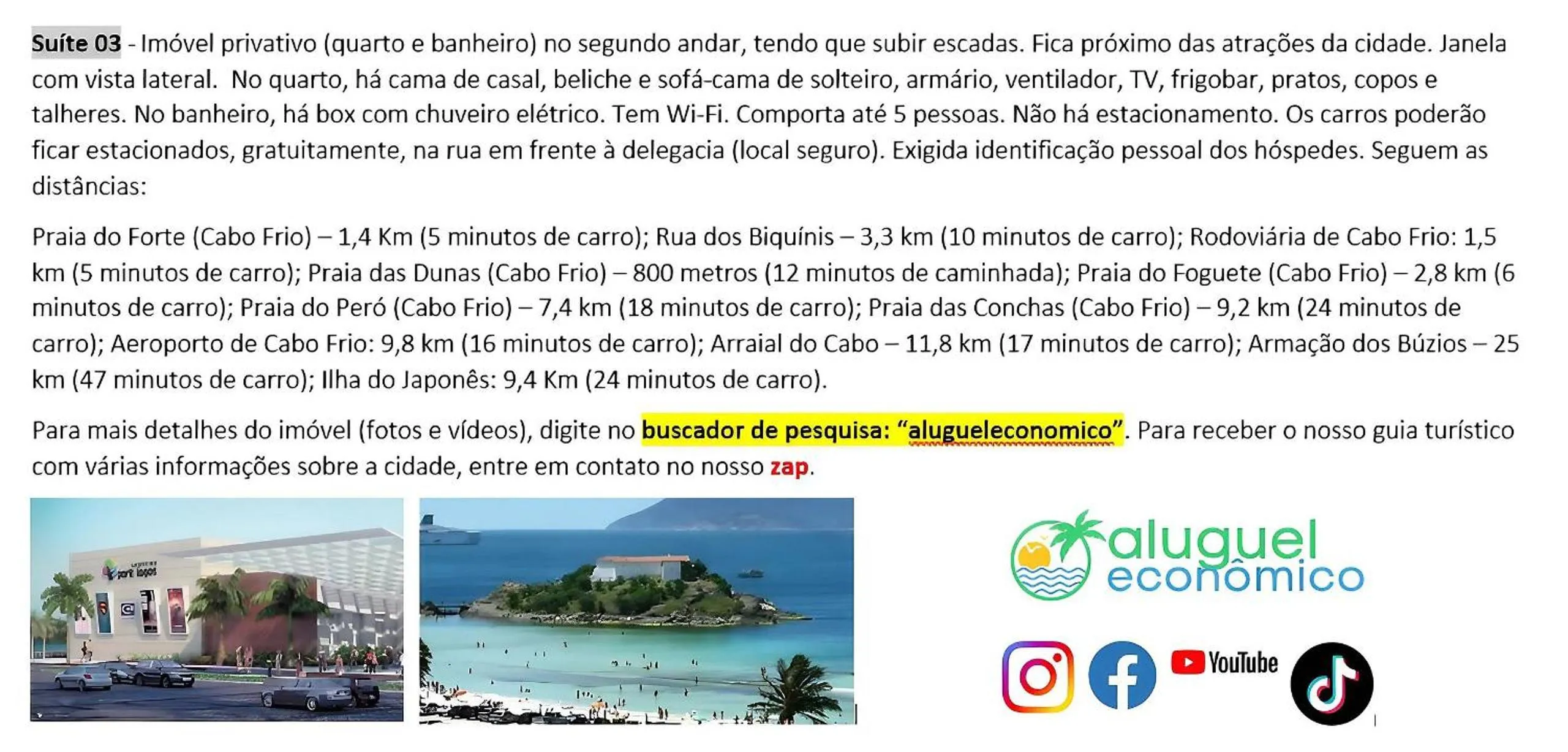 Activities in Cabo Frio - Jardim Caiçara - Aluguel Econômico