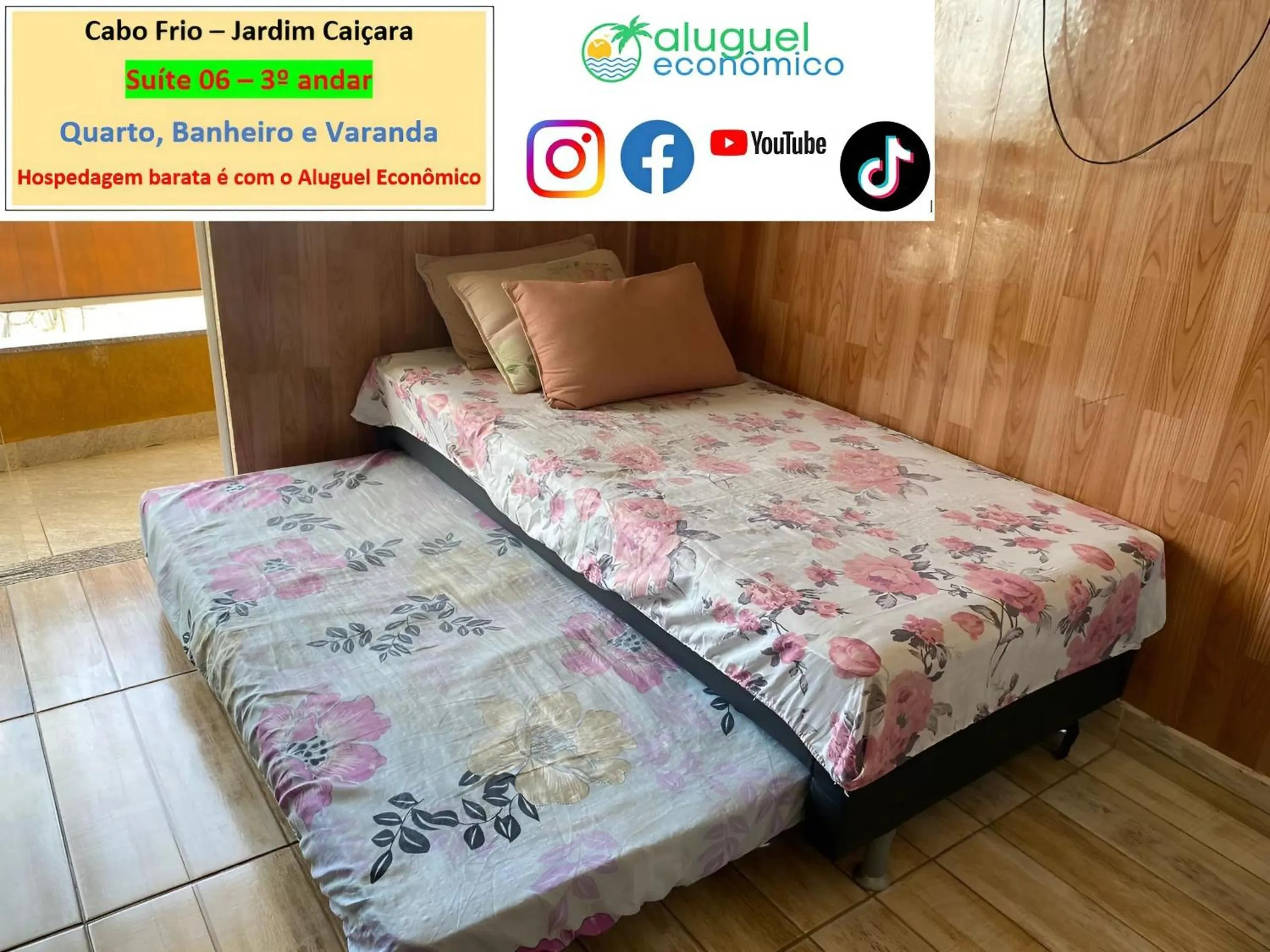 Bedroom, Bed in Cabo Frio - Jardim Caiçara - Aluguel Econômico