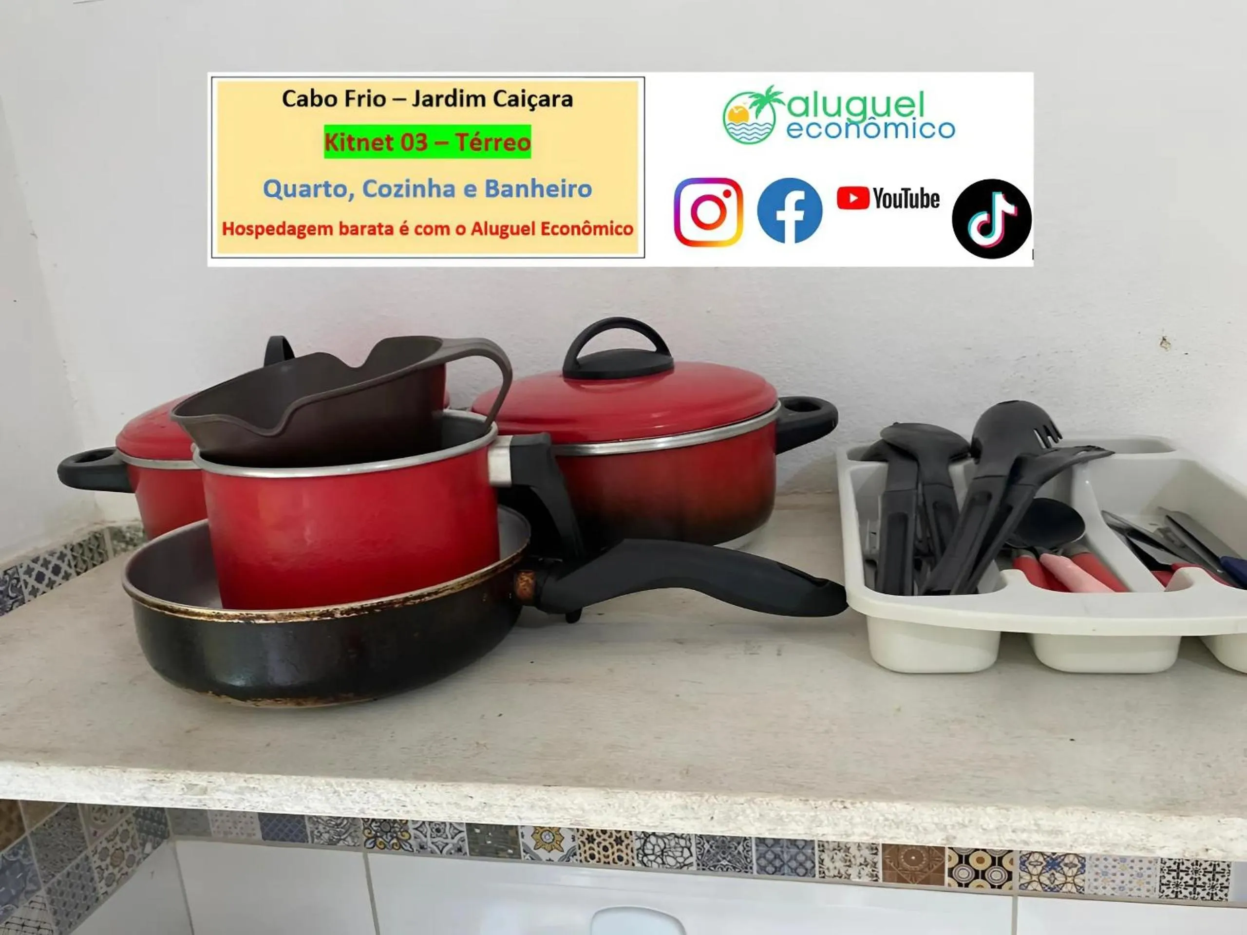 Kitchen or kitchenette in Cabo Frio - Jardim Caiçara - Aluguel Econômico