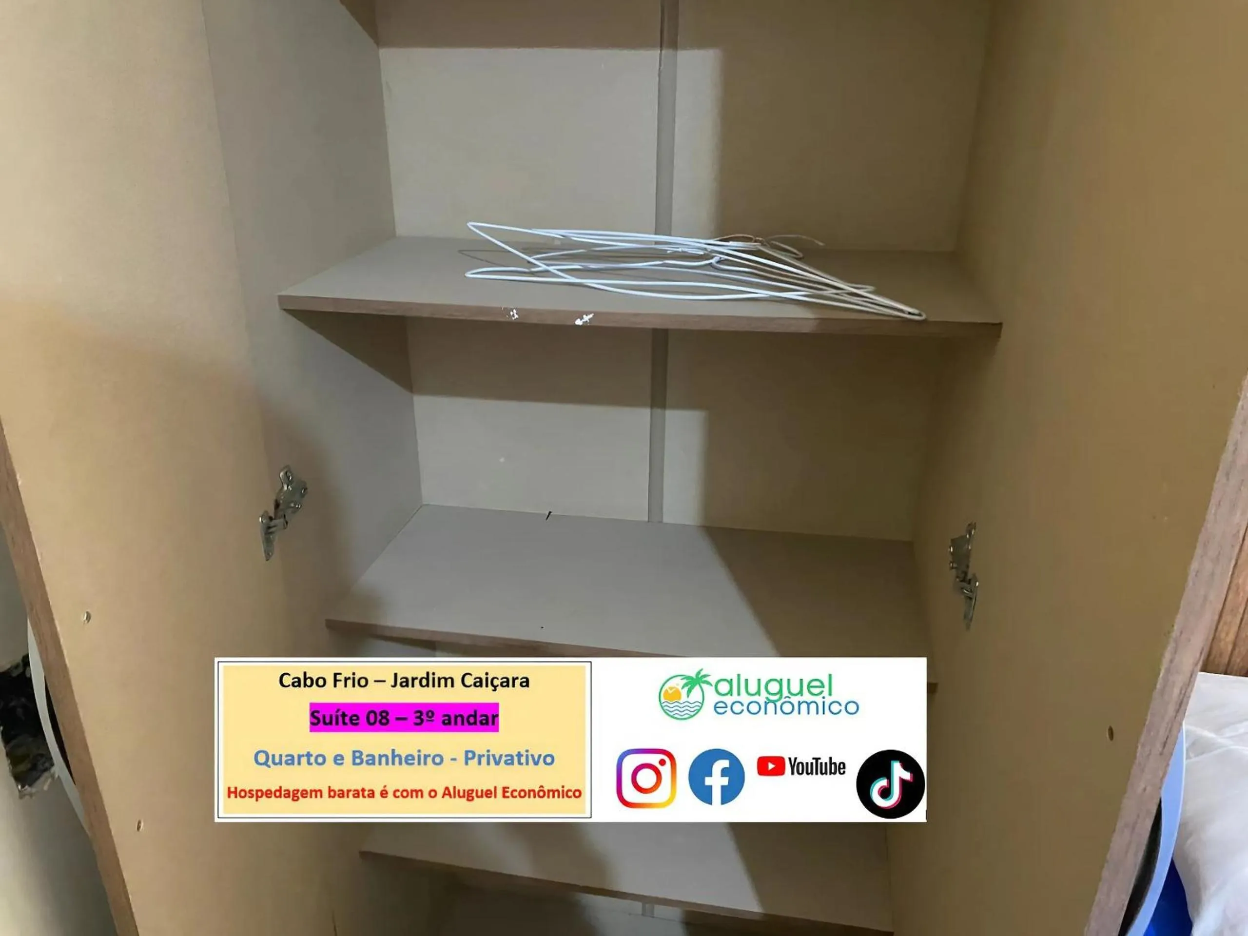 Bedroom in Cabo Frio - Jardim Caiçara - Aluguel Econômico