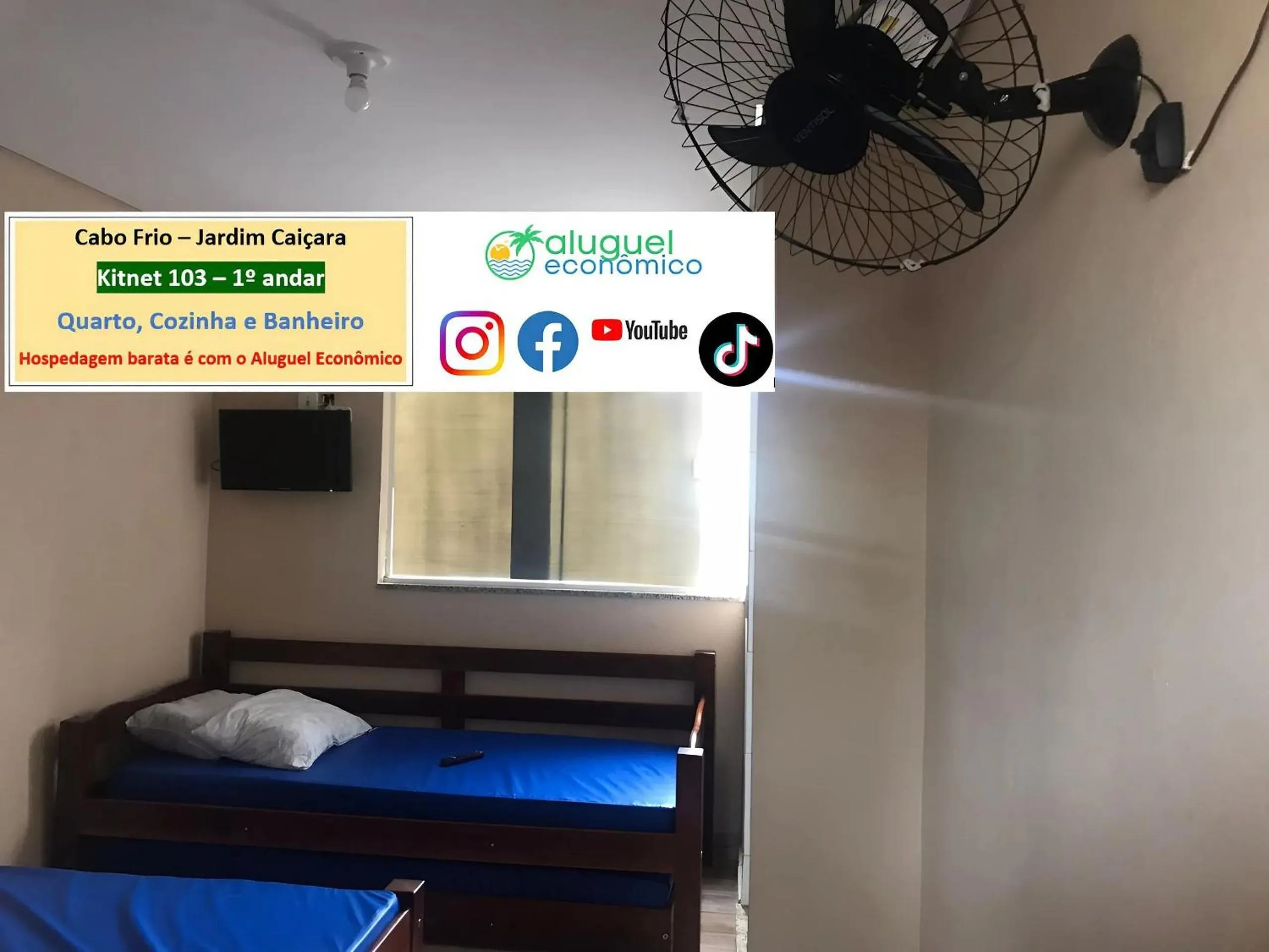 Bedroom, Bed in Cabo Frio - Jardim Caiçara - Aluguel Econômico