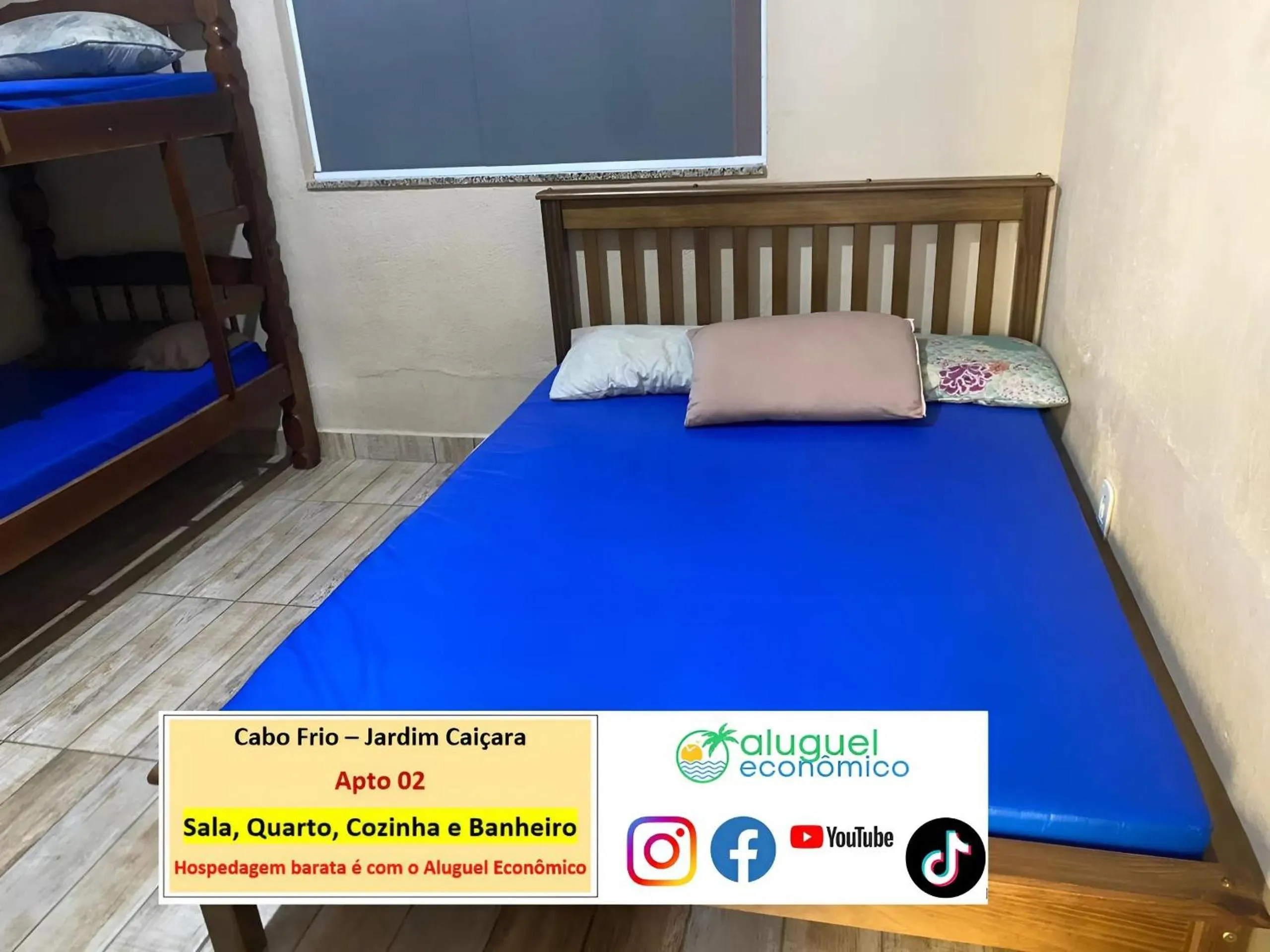 Bedroom, Bed in Cabo Frio - Jardim Caiçara - Aluguel Econômico