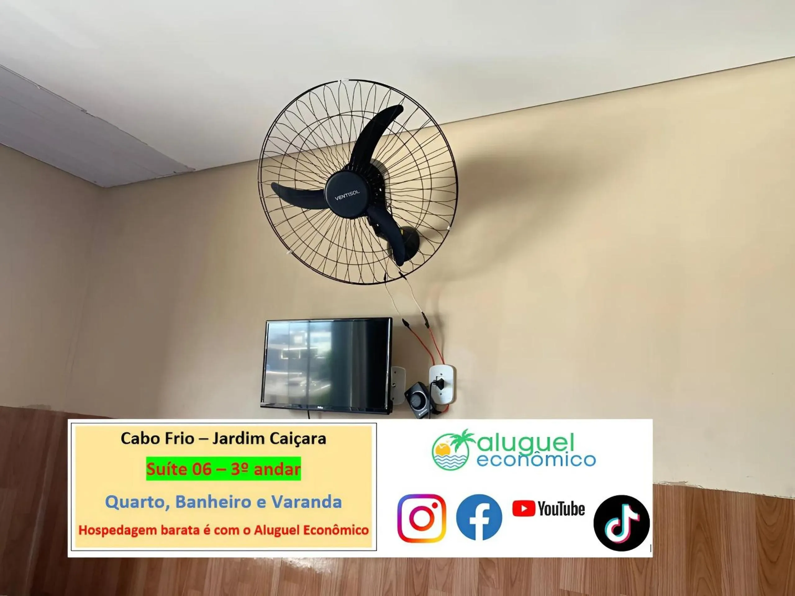 Bedroom in Cabo Frio - Jardim Caiçara - Aluguel Econômico