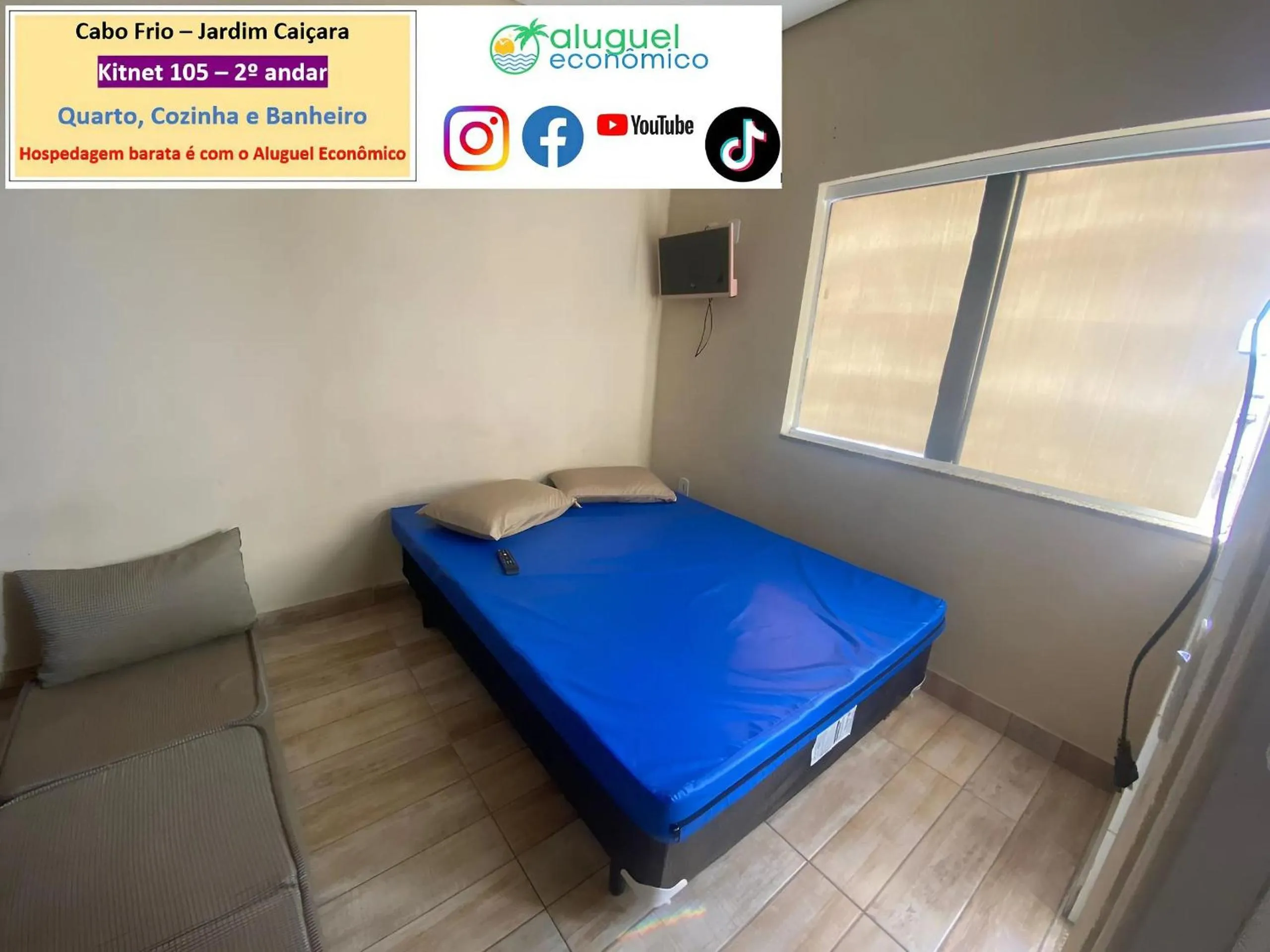 Bedroom, Bed in Cabo Frio - Jardim Caiçara - Aluguel Econômico