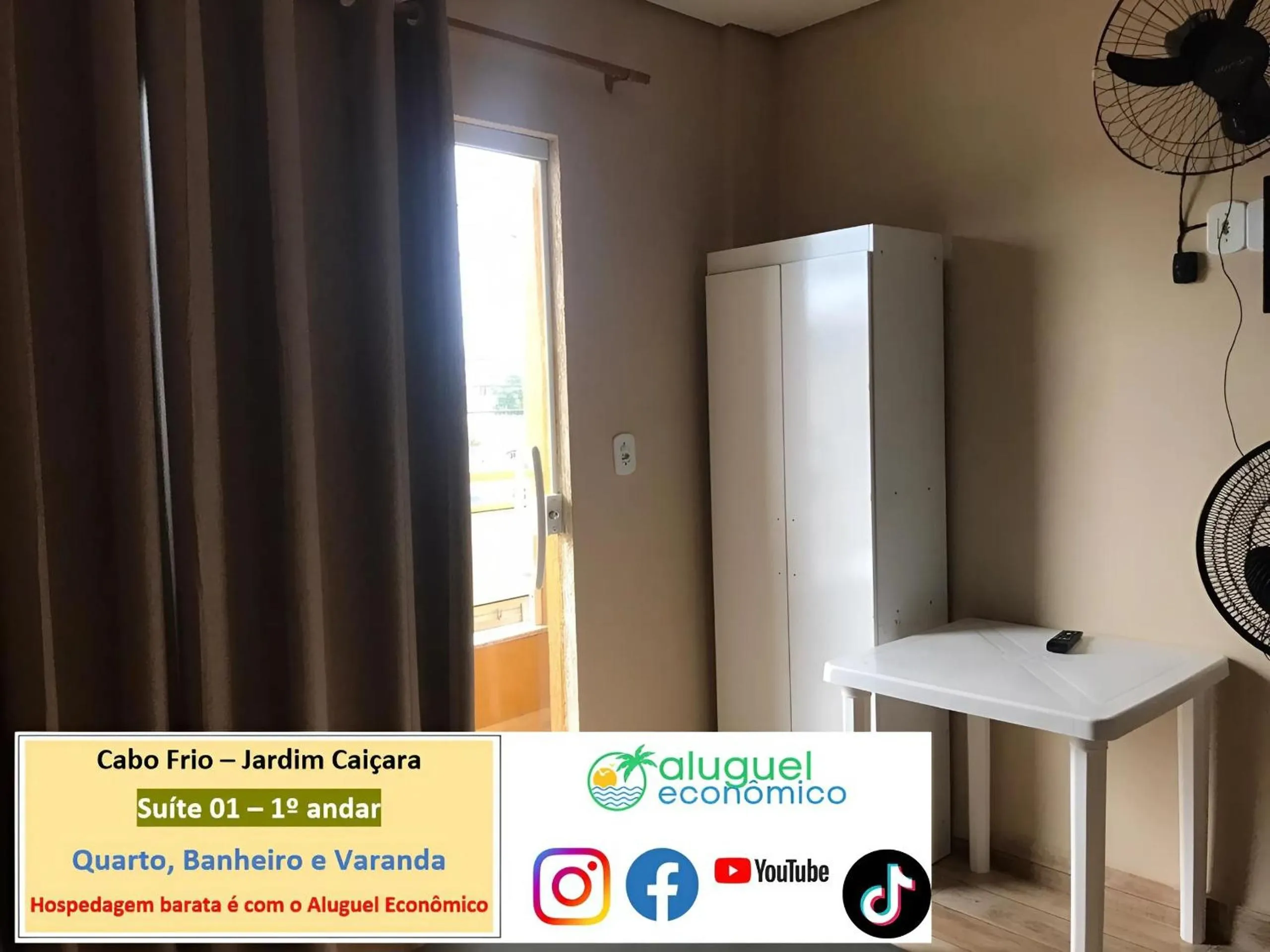 Bedroom in Cabo Frio - Jardim Caiçara - Aluguel Econômico