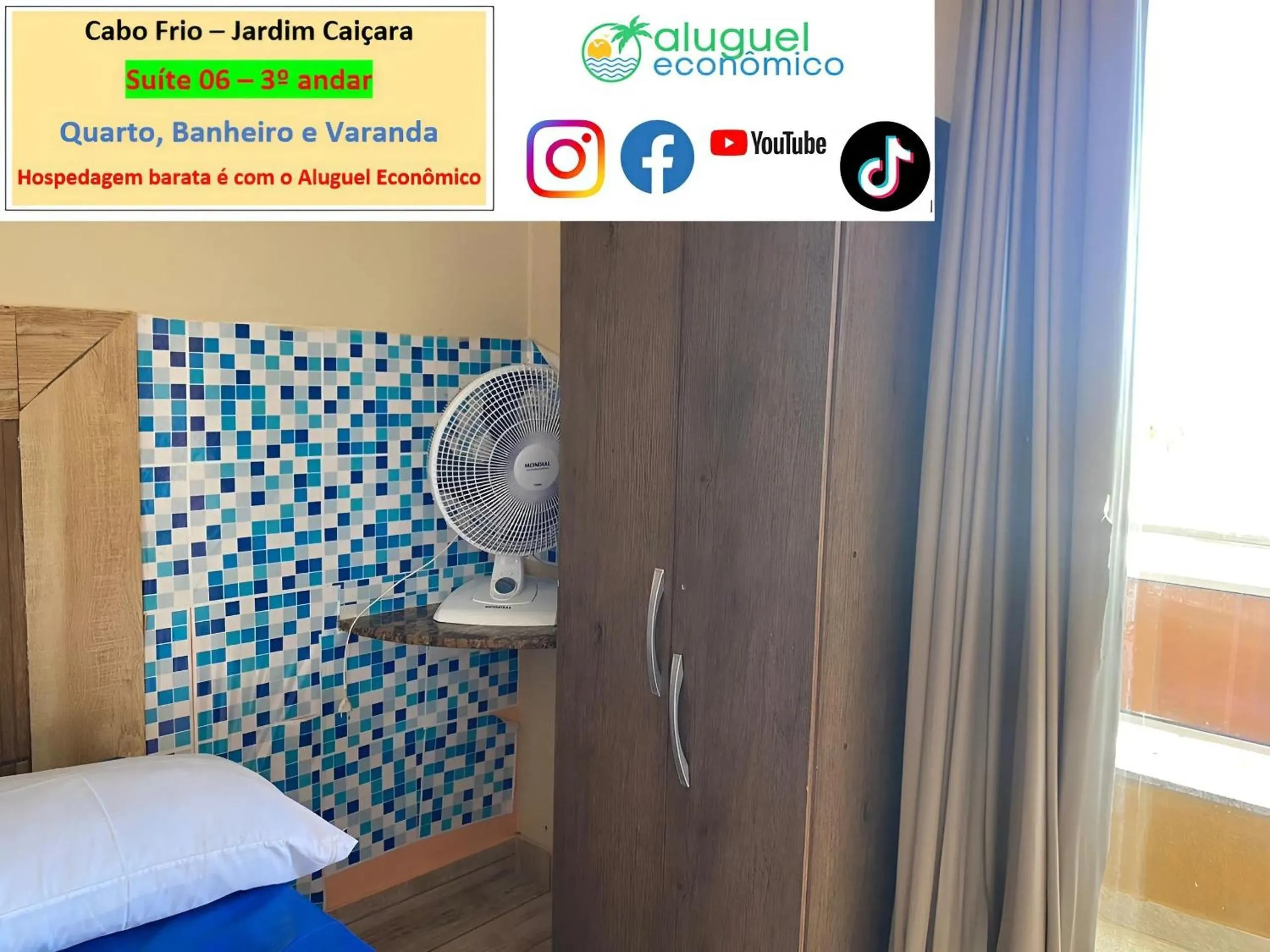 Bedroom, Bed in Cabo Frio - Jardim Caiçara - Aluguel Econômico