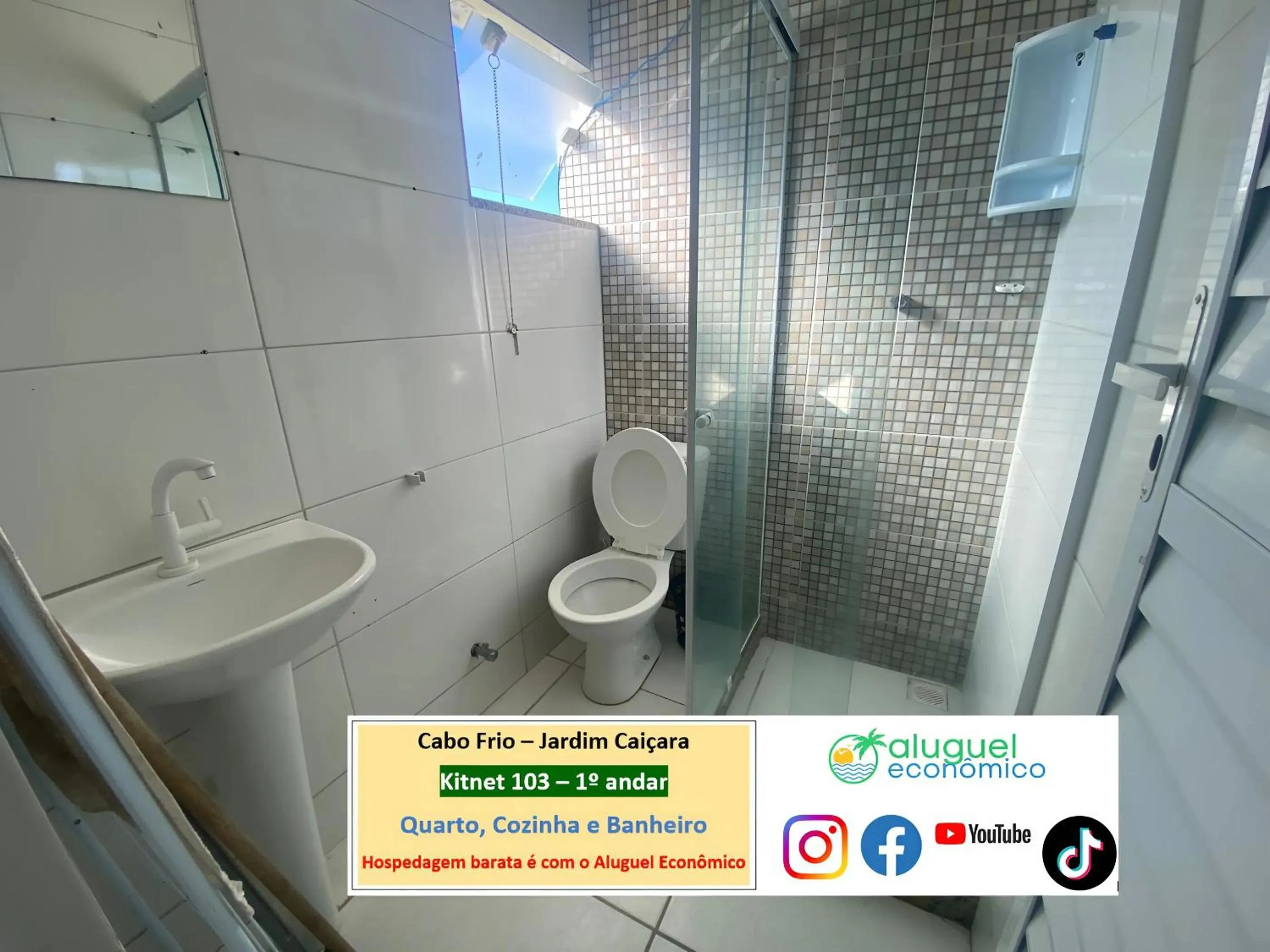 Bathroom in Cabo Frio - Jardim Caiçara - Aluguel Econômico