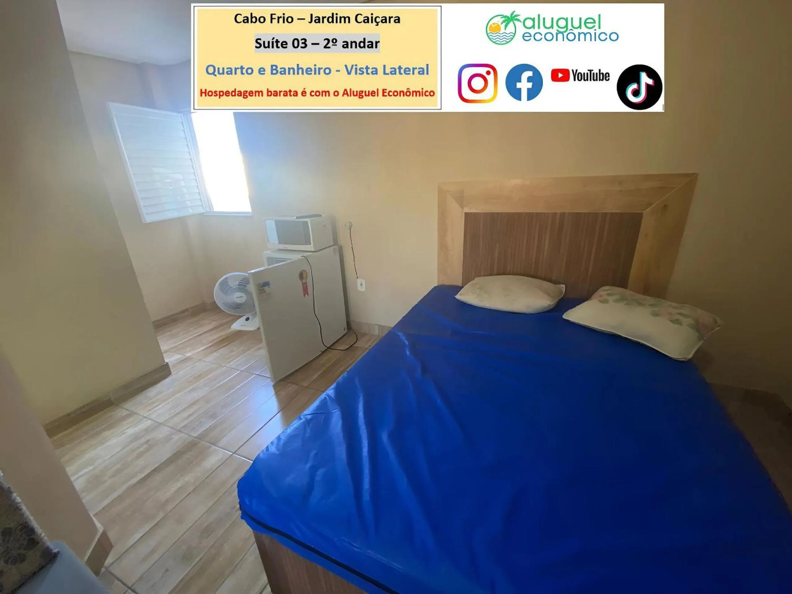 Bedroom, Bed in Cabo Frio - Jardim Caiçara - Aluguel Econômico