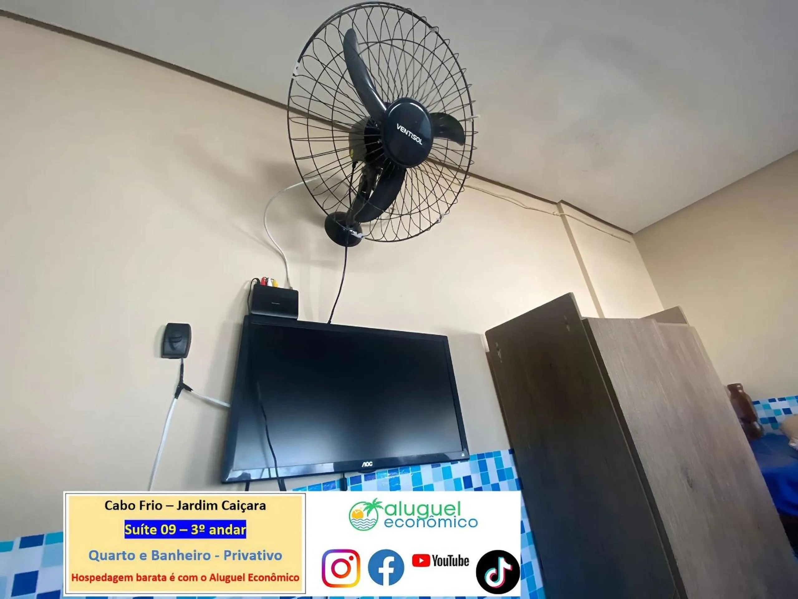 Bedroom in Cabo Frio - Jardim Caiçara - Aluguel Econômico