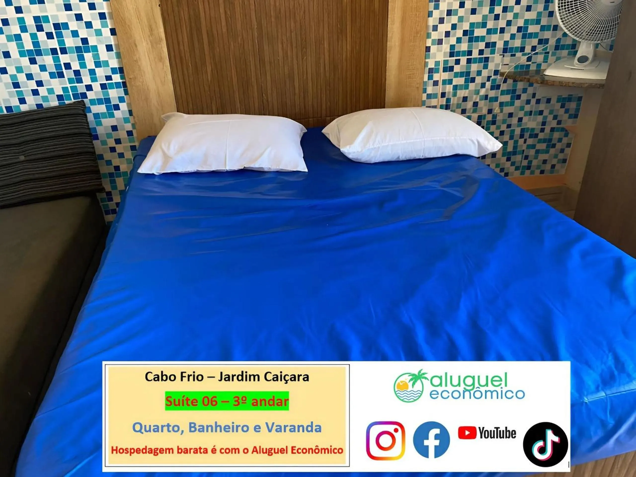 Bedroom, Bed in Cabo Frio - Jardim Caiçara - Aluguel Econômico