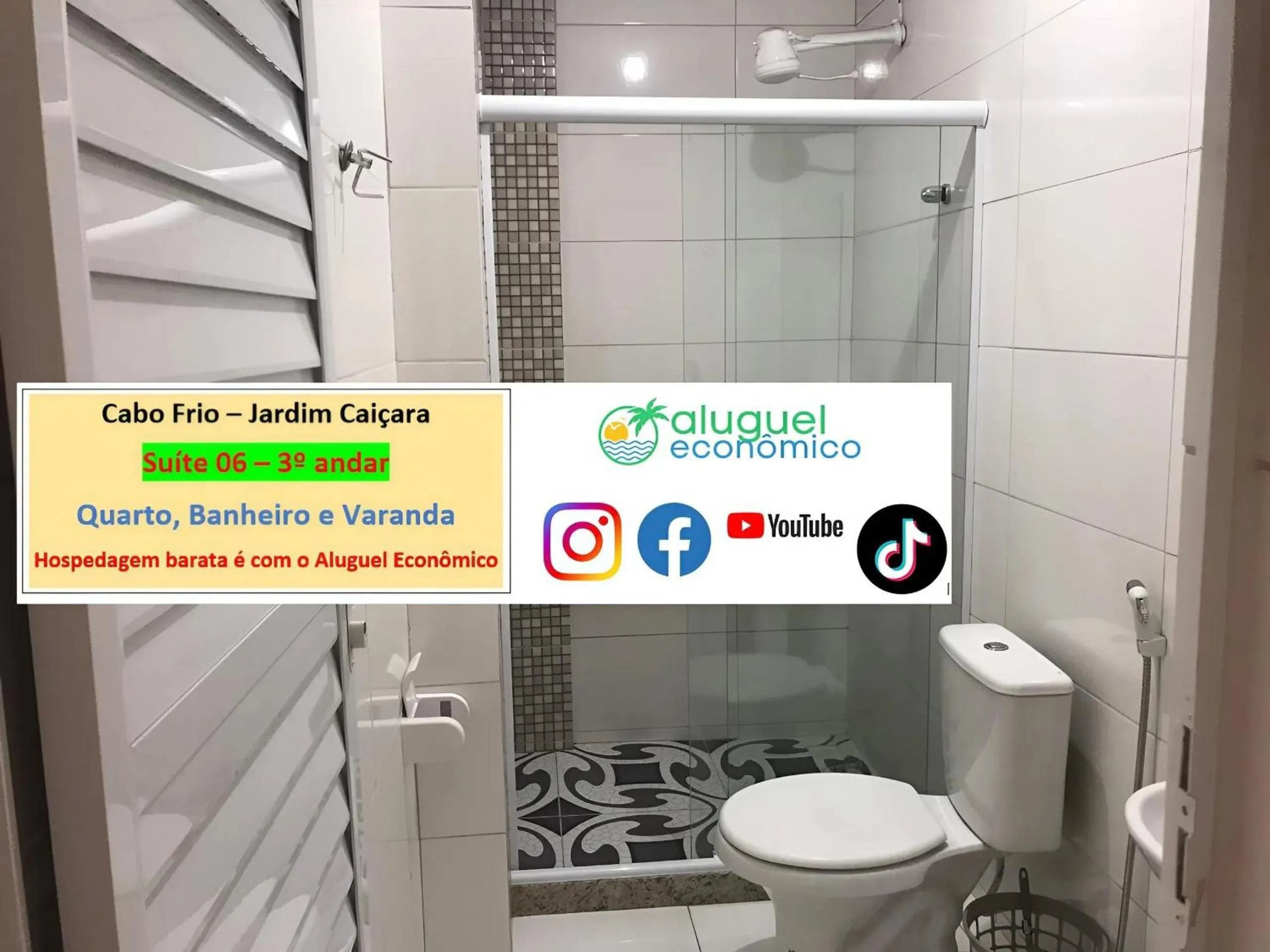 Toilet in Cabo Frio - Jardim Caiçara - Aluguel Econômico