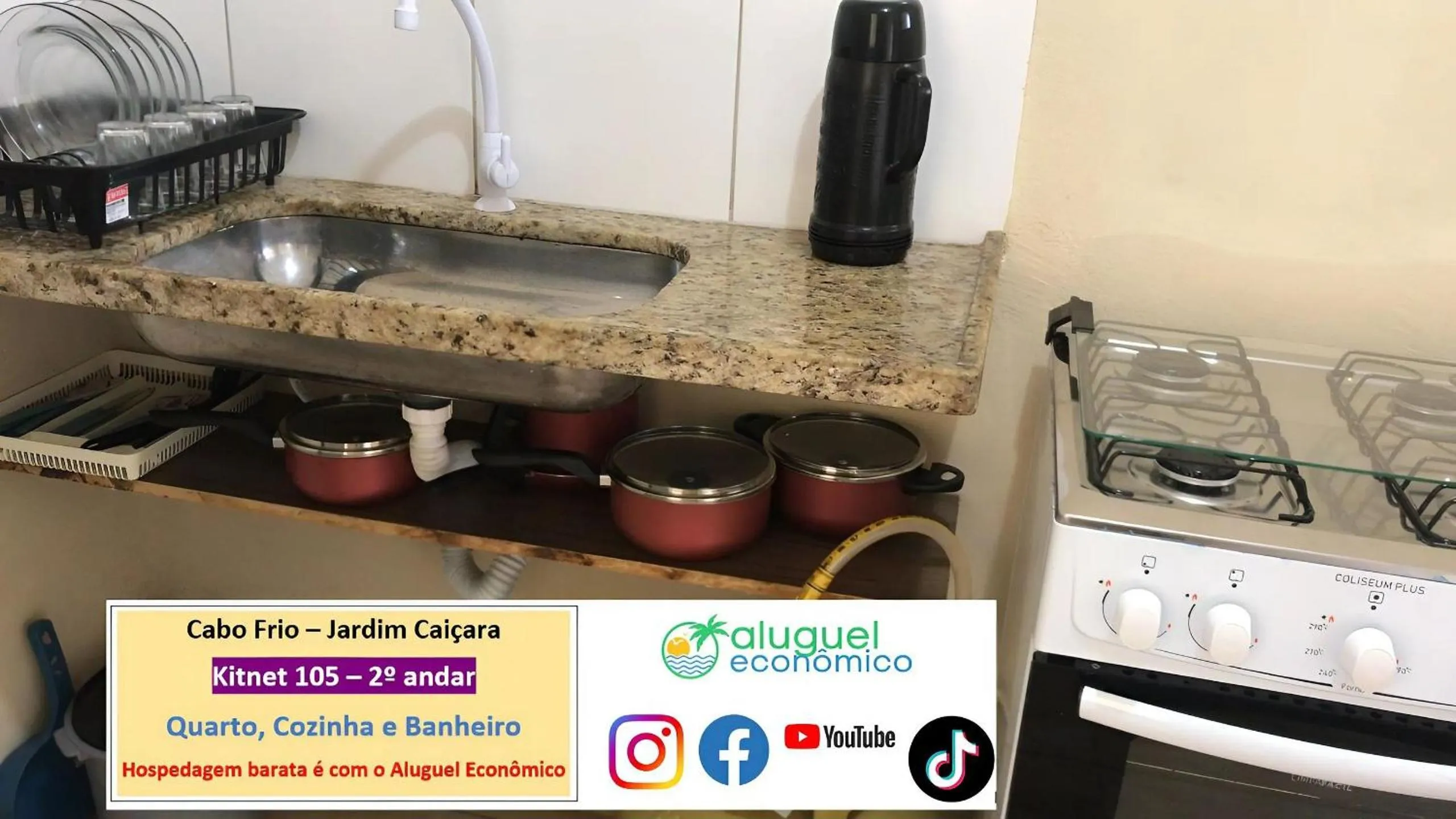 Kitchen or kitchenette in Cabo Frio - Jardim Caiçara - Aluguel Econômico