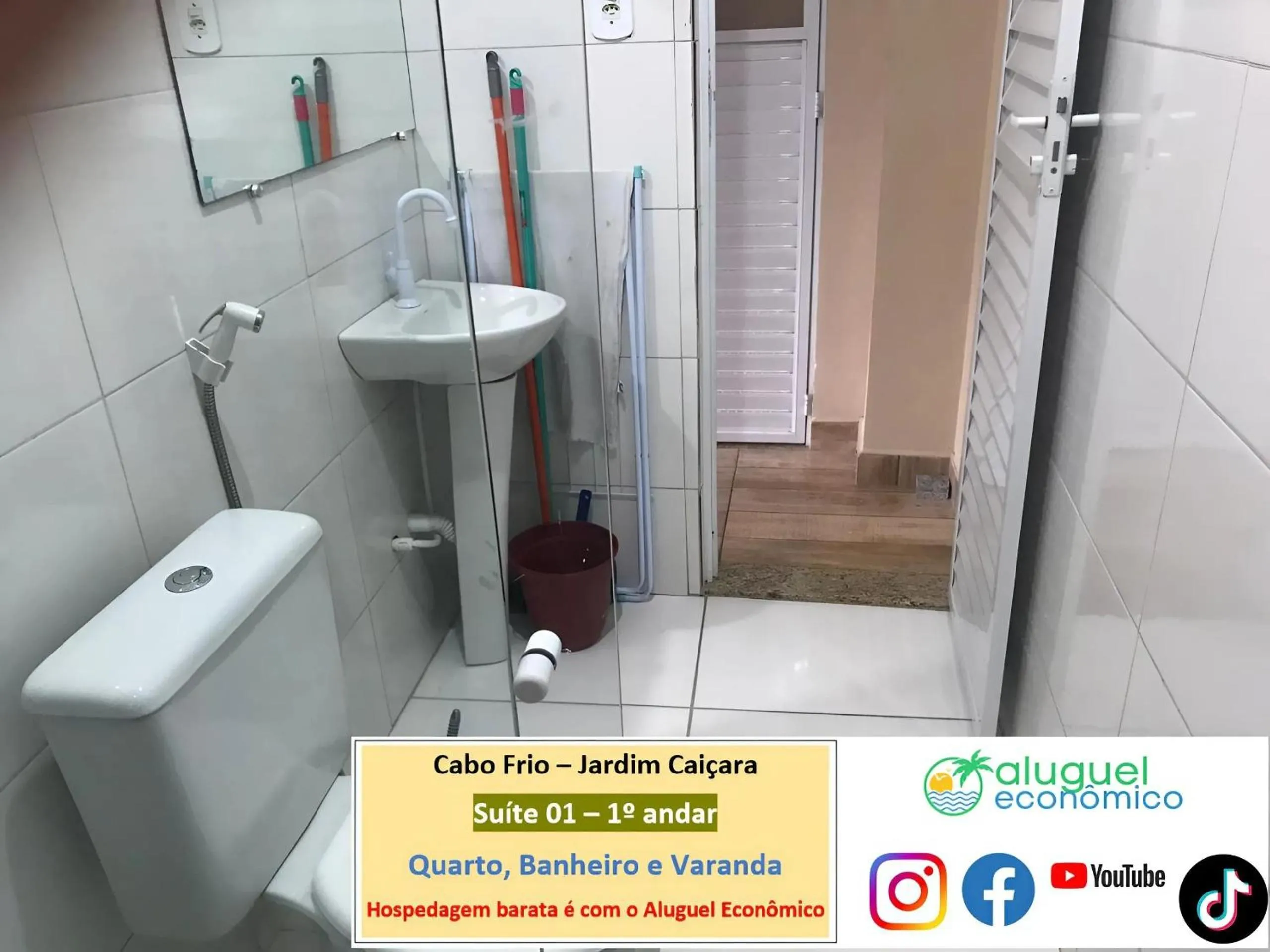 Toilet in Cabo Frio - Jardim Caiçara - Aluguel Econômico