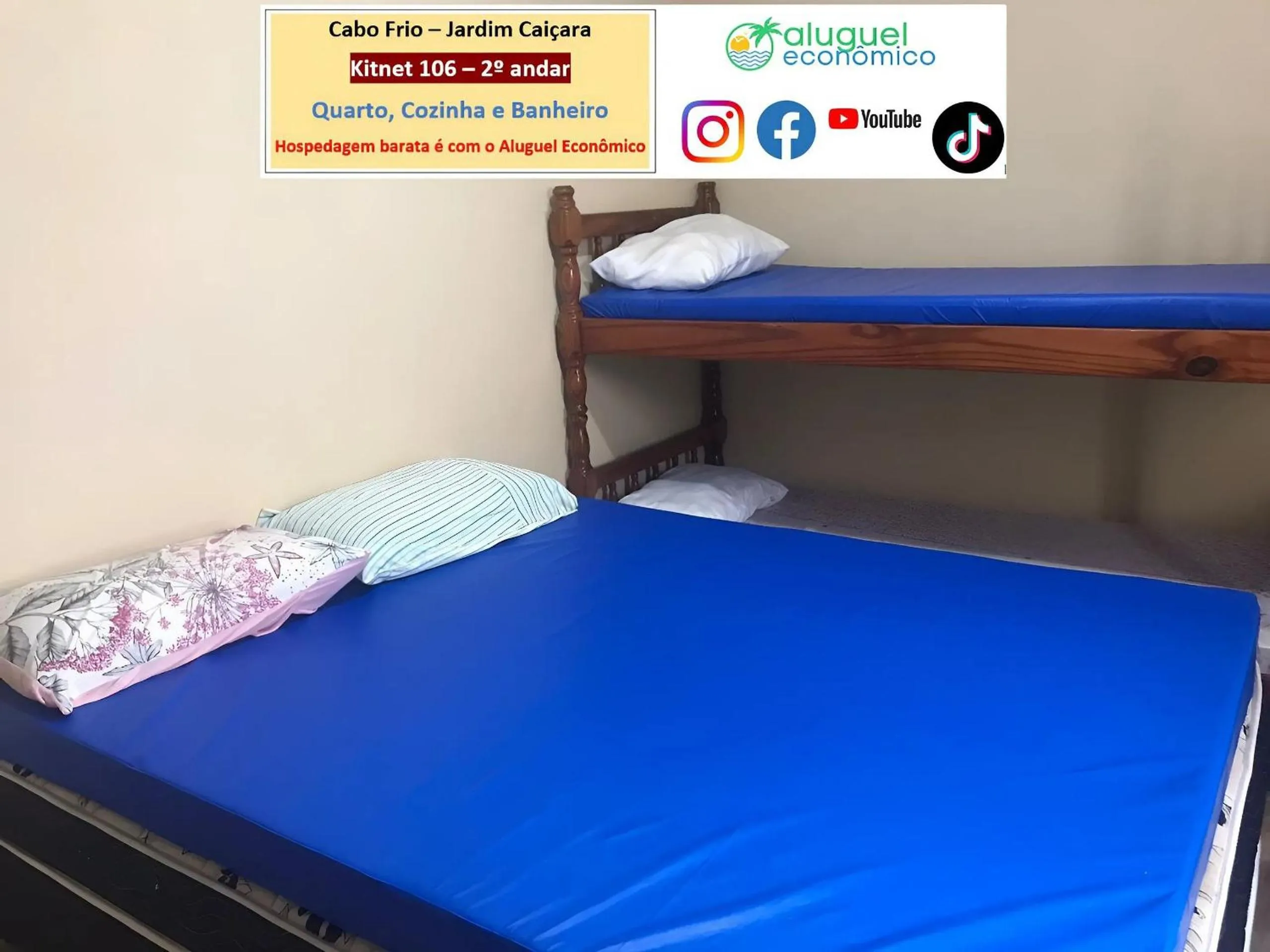 Bedroom, Bed in Cabo Frio - Jardim Caiçara - Aluguel Econômico