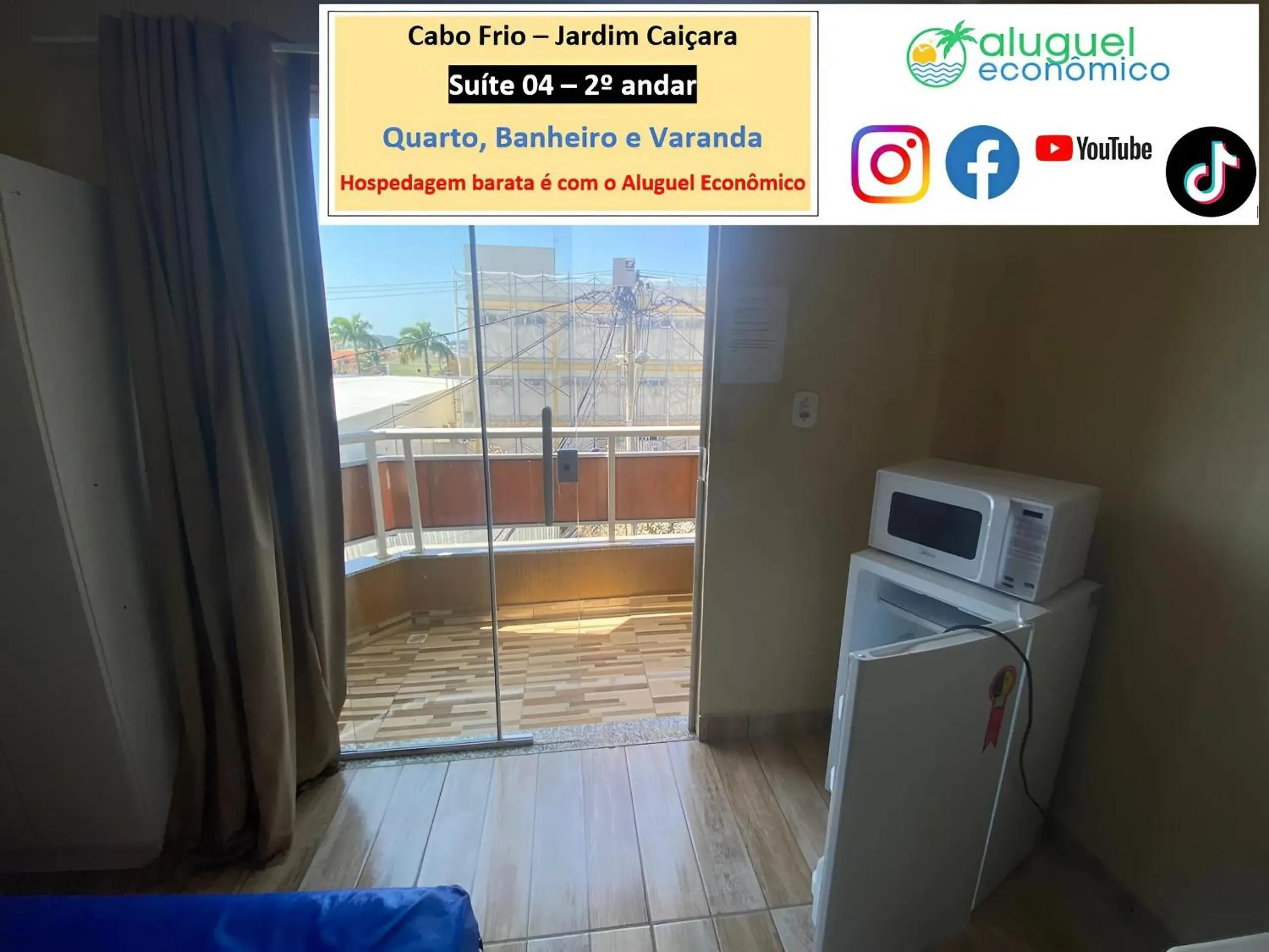 Bedroom in Cabo Frio - Jardim Caiçara - Aluguel Econômico