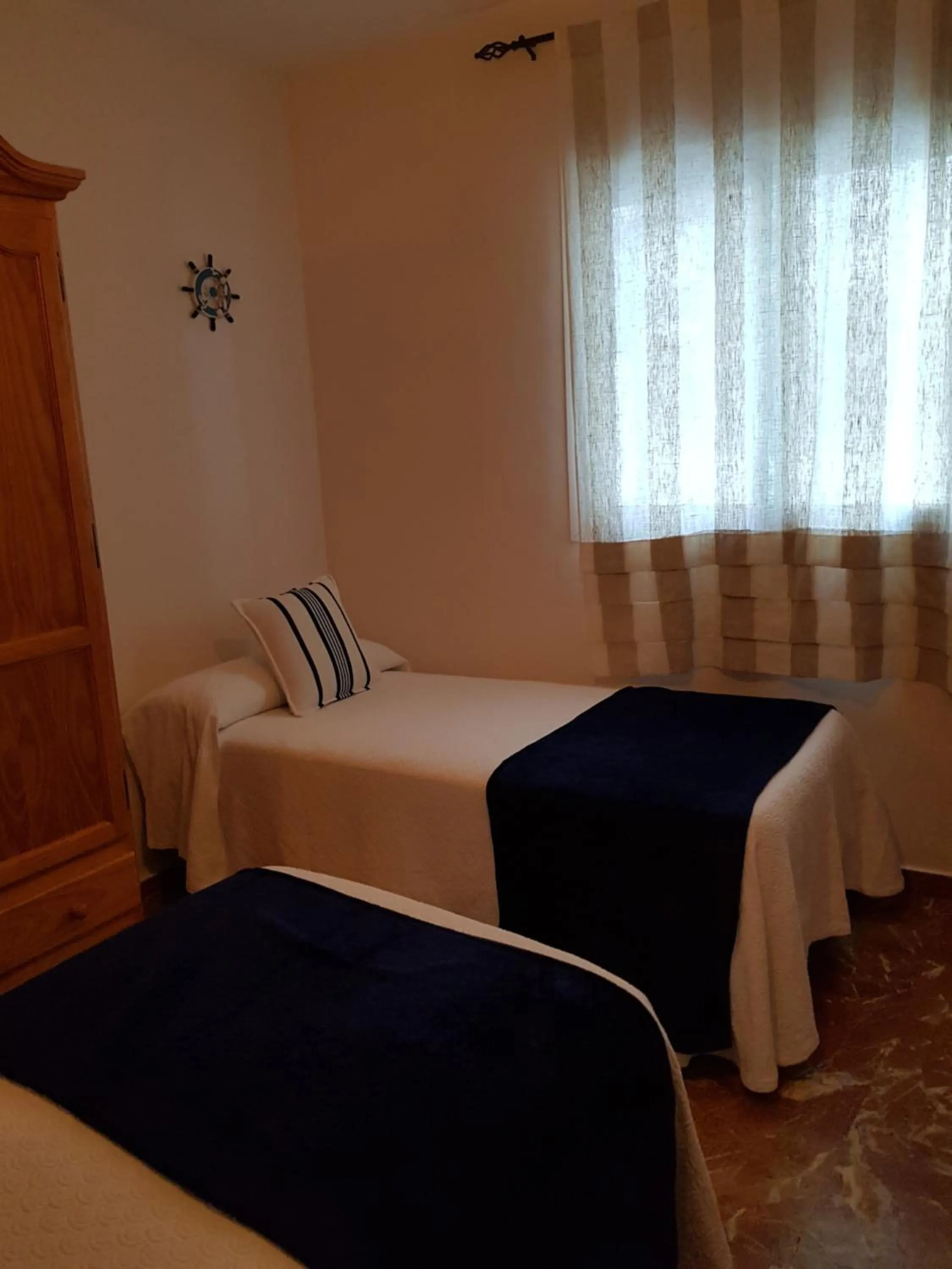 Bathroom, Bed in Pension La Vega