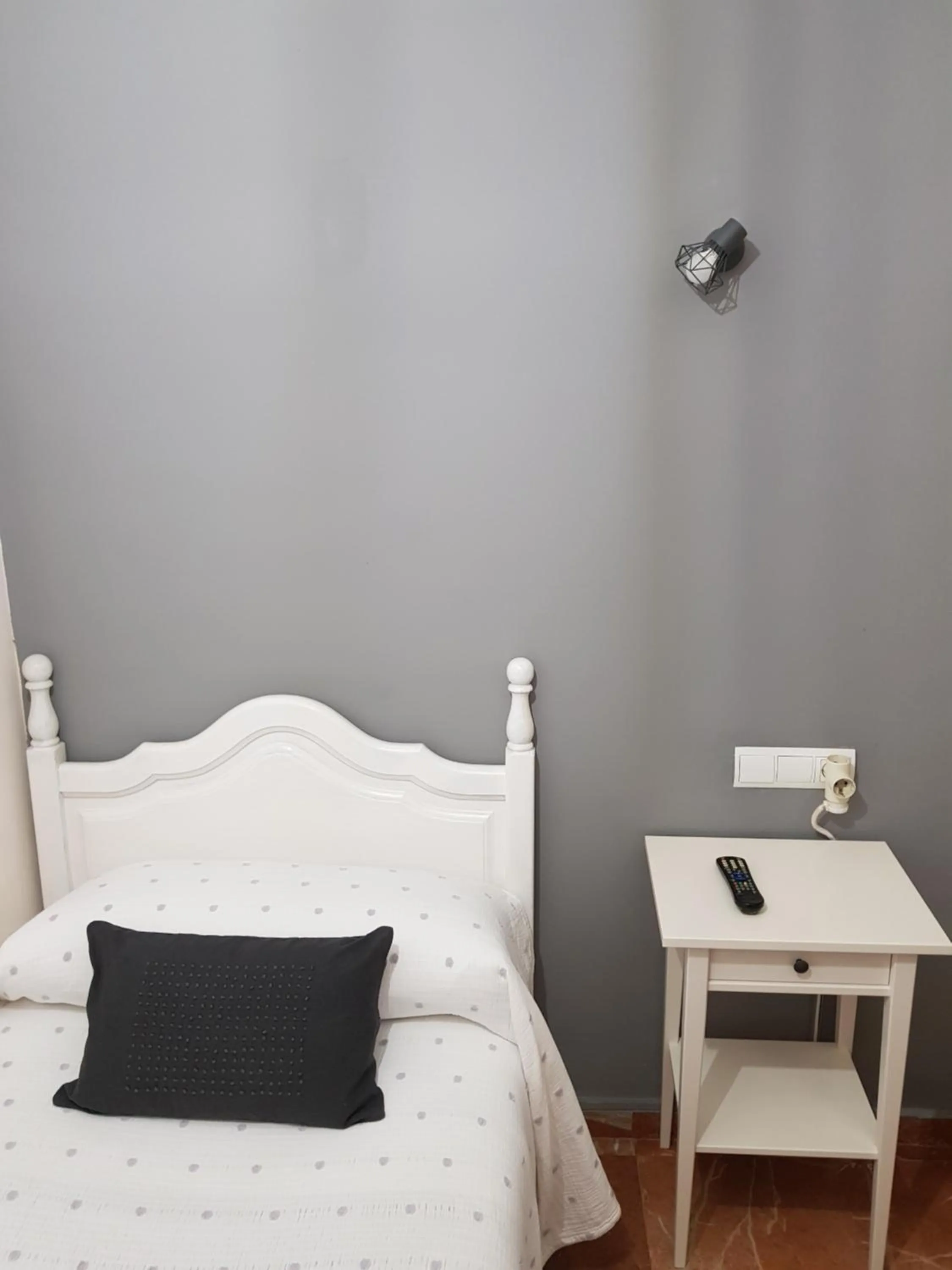 Bathroom, Bed in Pension La Vega