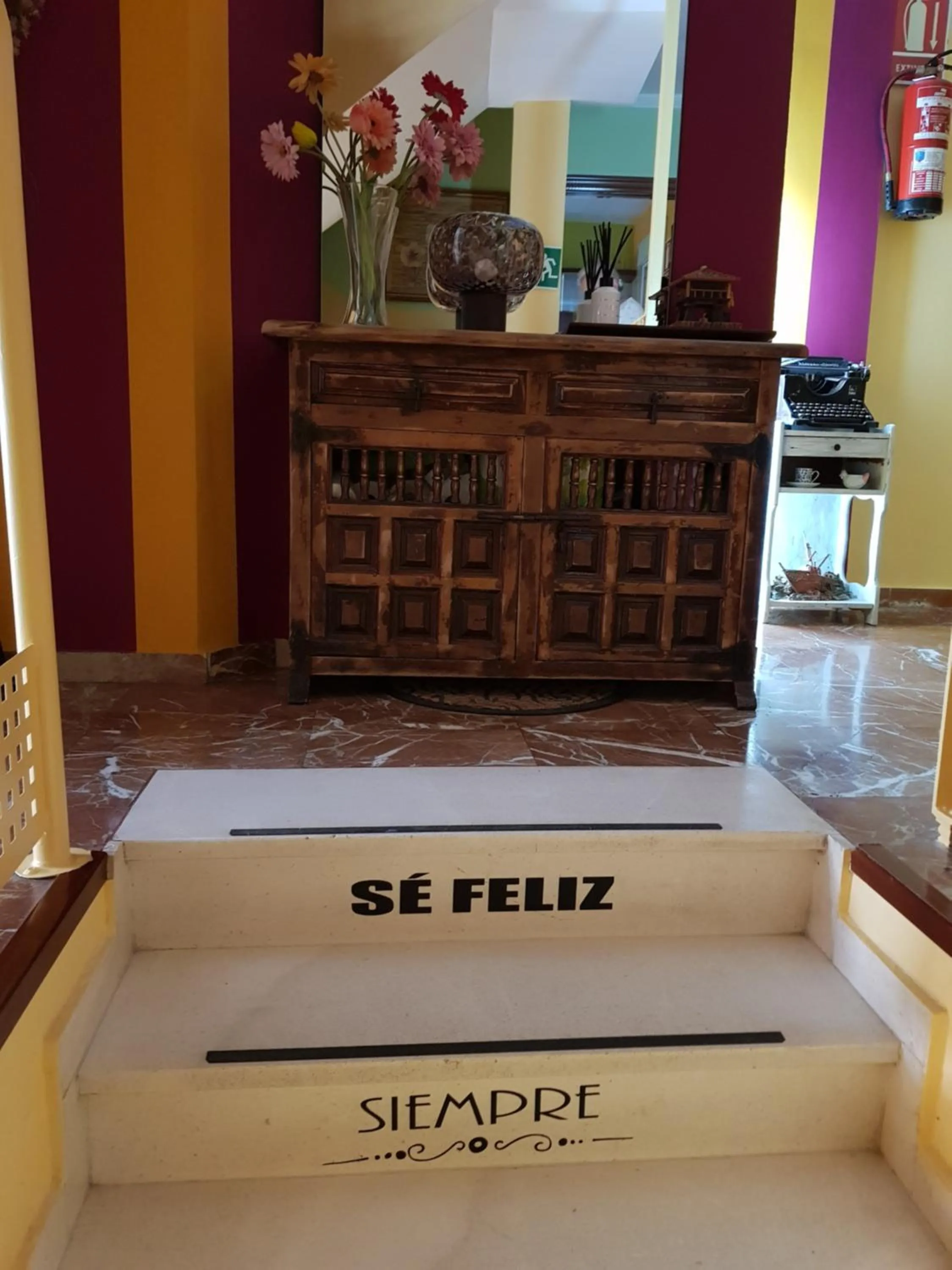 Lobby or reception in Pension La Vega