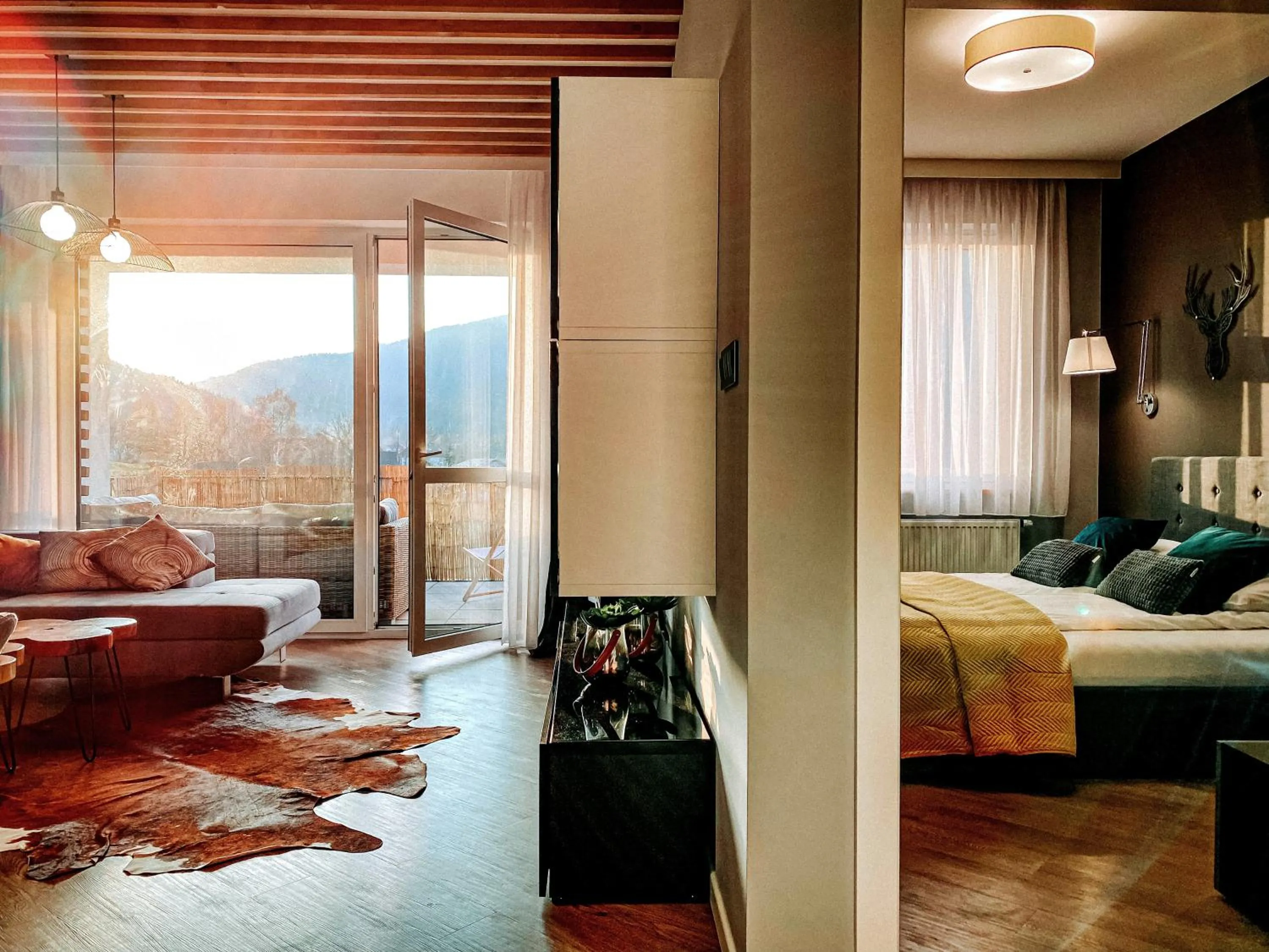 Living room, Bed in Apartament Olympic - Beskidy To Tu
