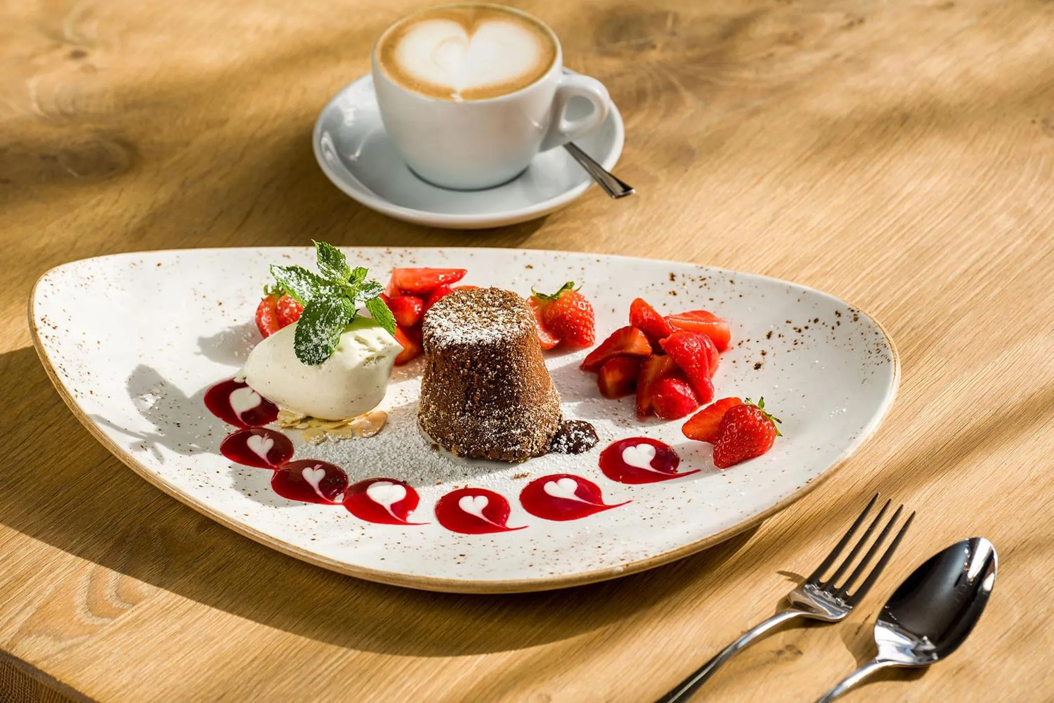 Food close-up in Bauer Hotel und Restaurant