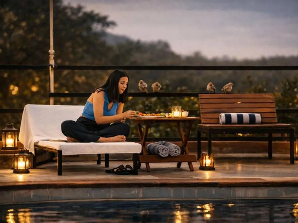 Swimming pool in The Sky Imperial Jungle Camp Resort