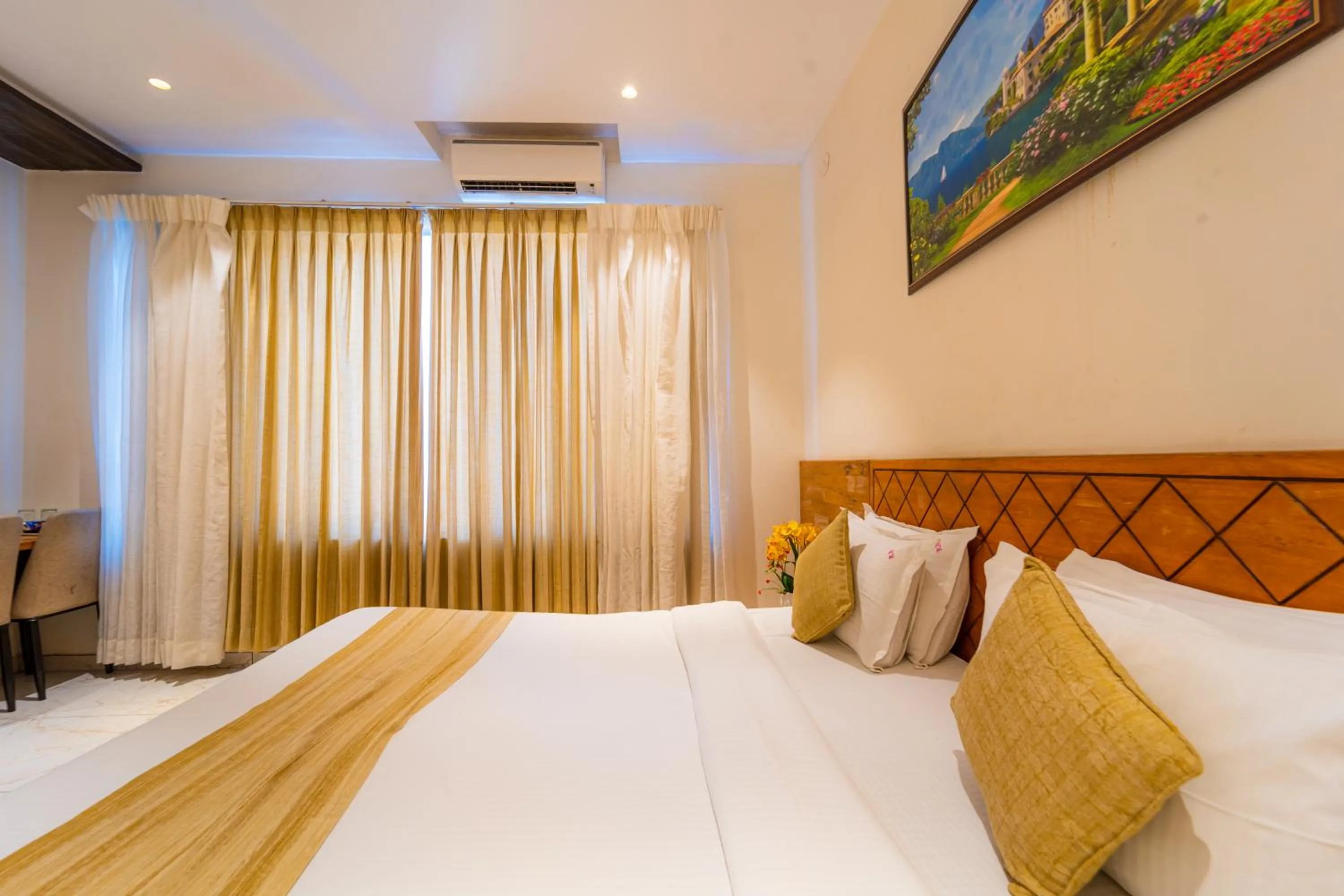 Bed in Red Button Resort