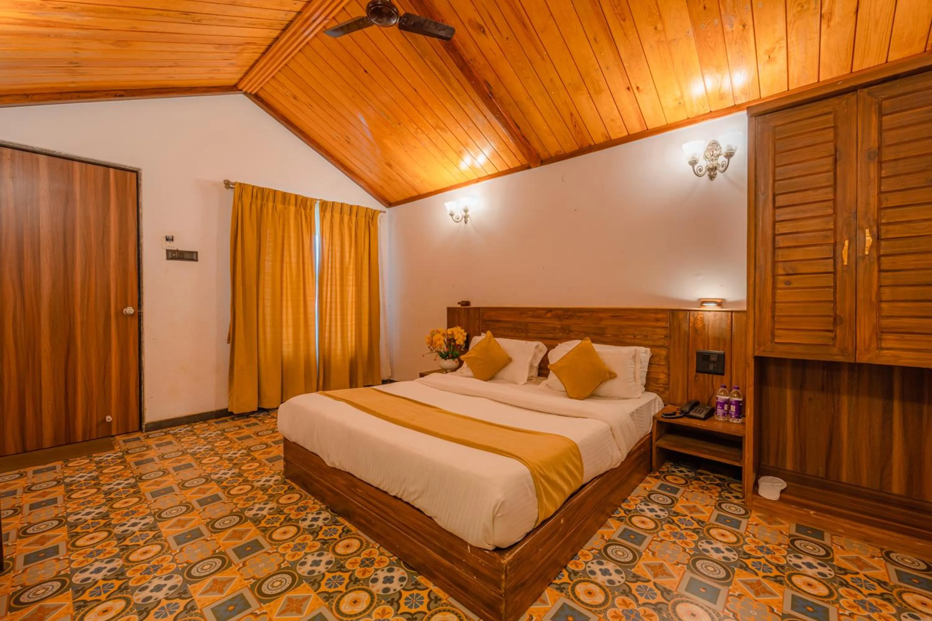 Bed in Red Button Resort