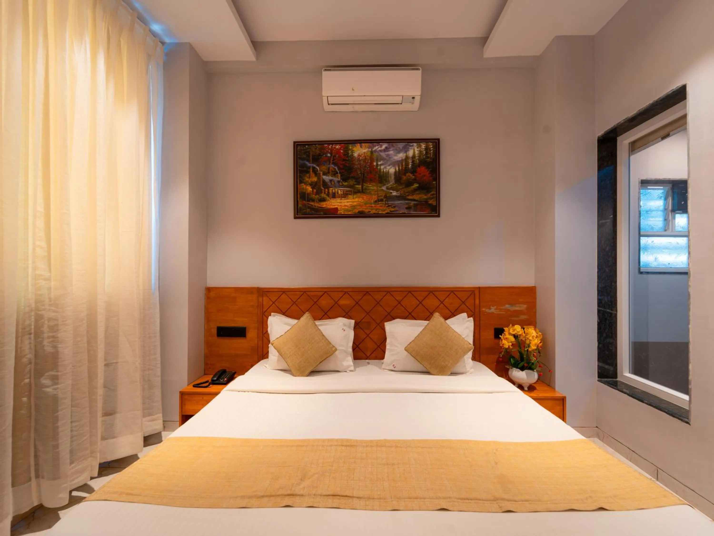 Bed in Red Button Resort