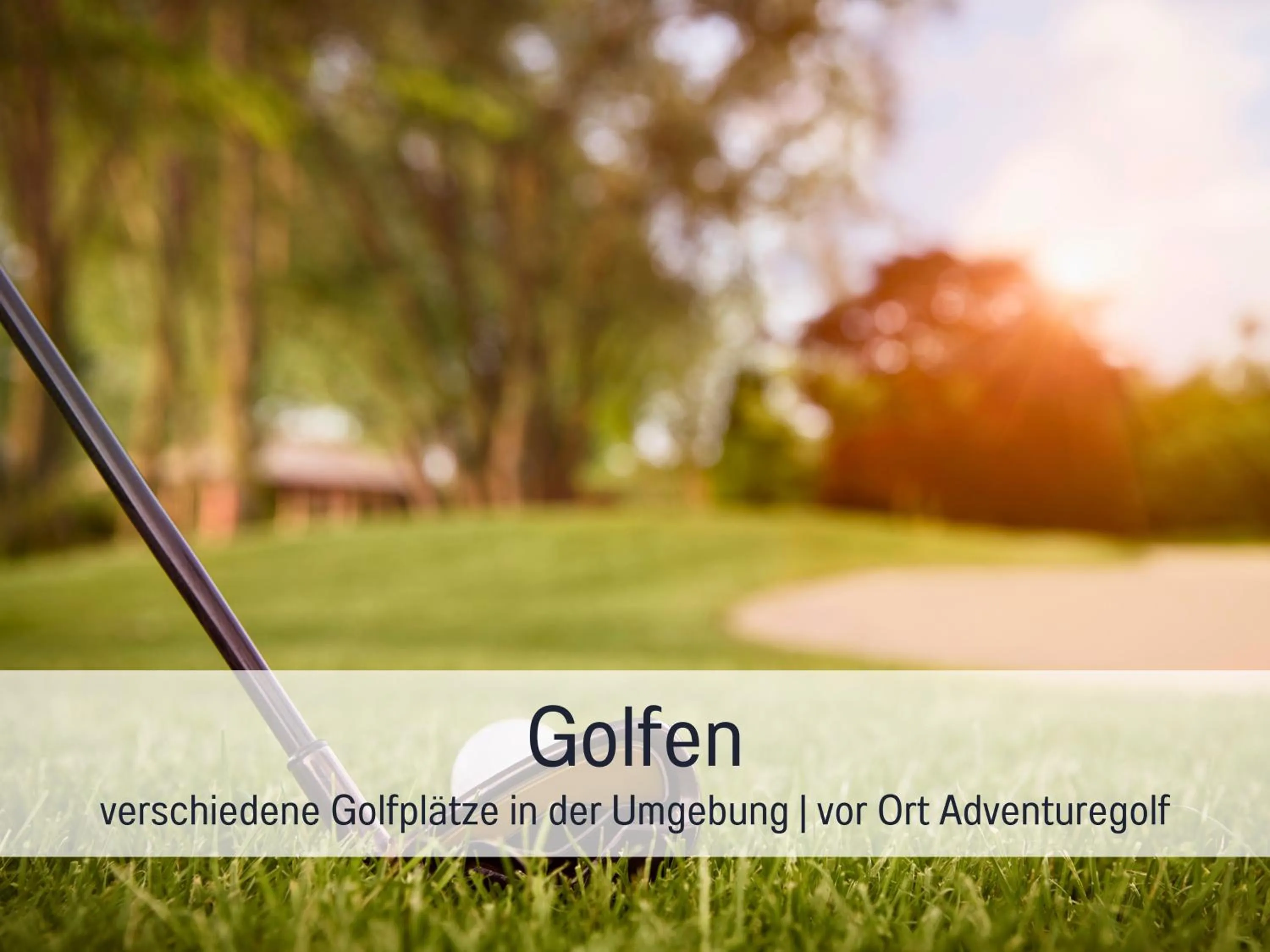 Golfcourse in Hotel Lamm