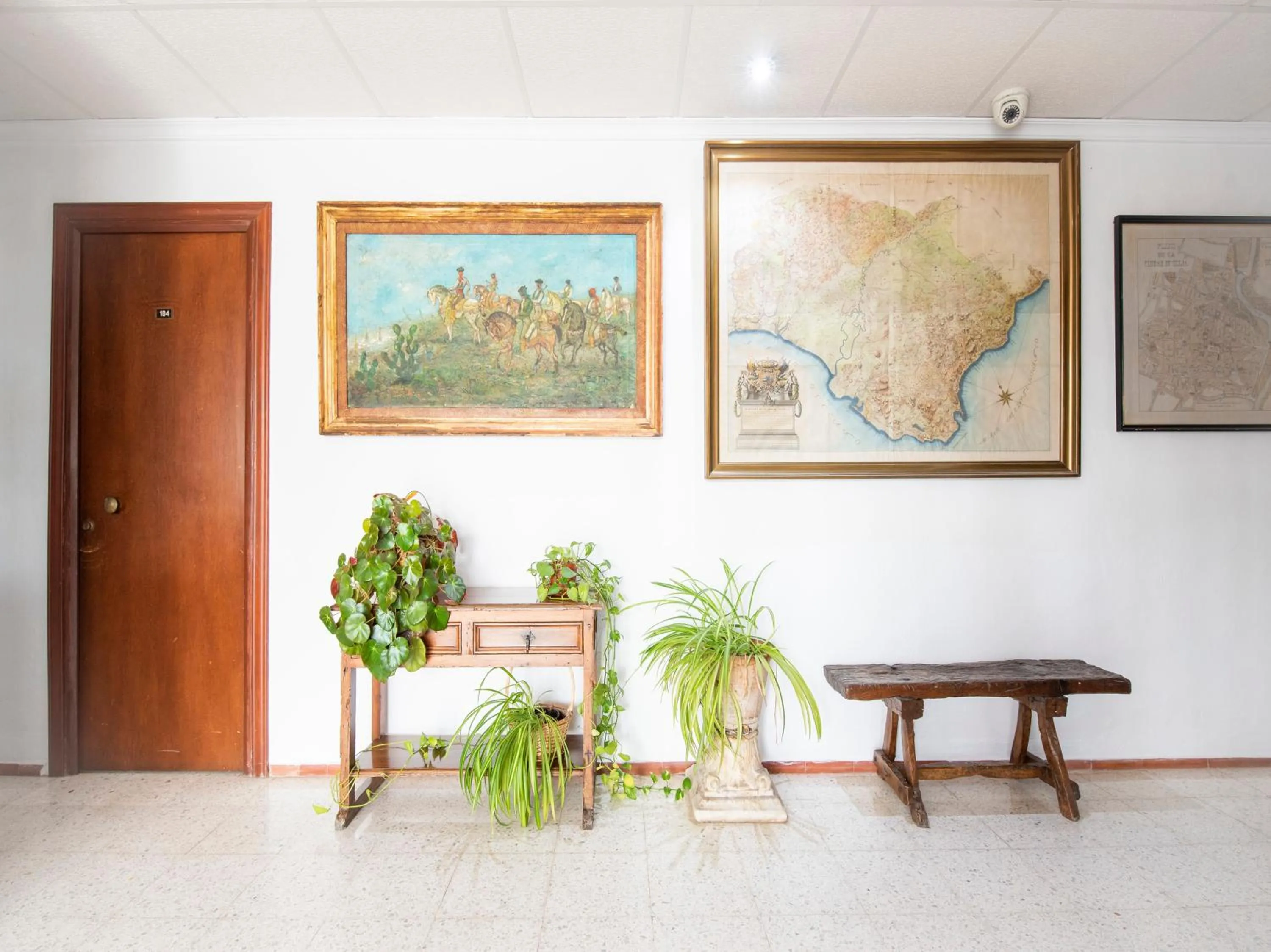 Lobby or reception in Hostal Santiago