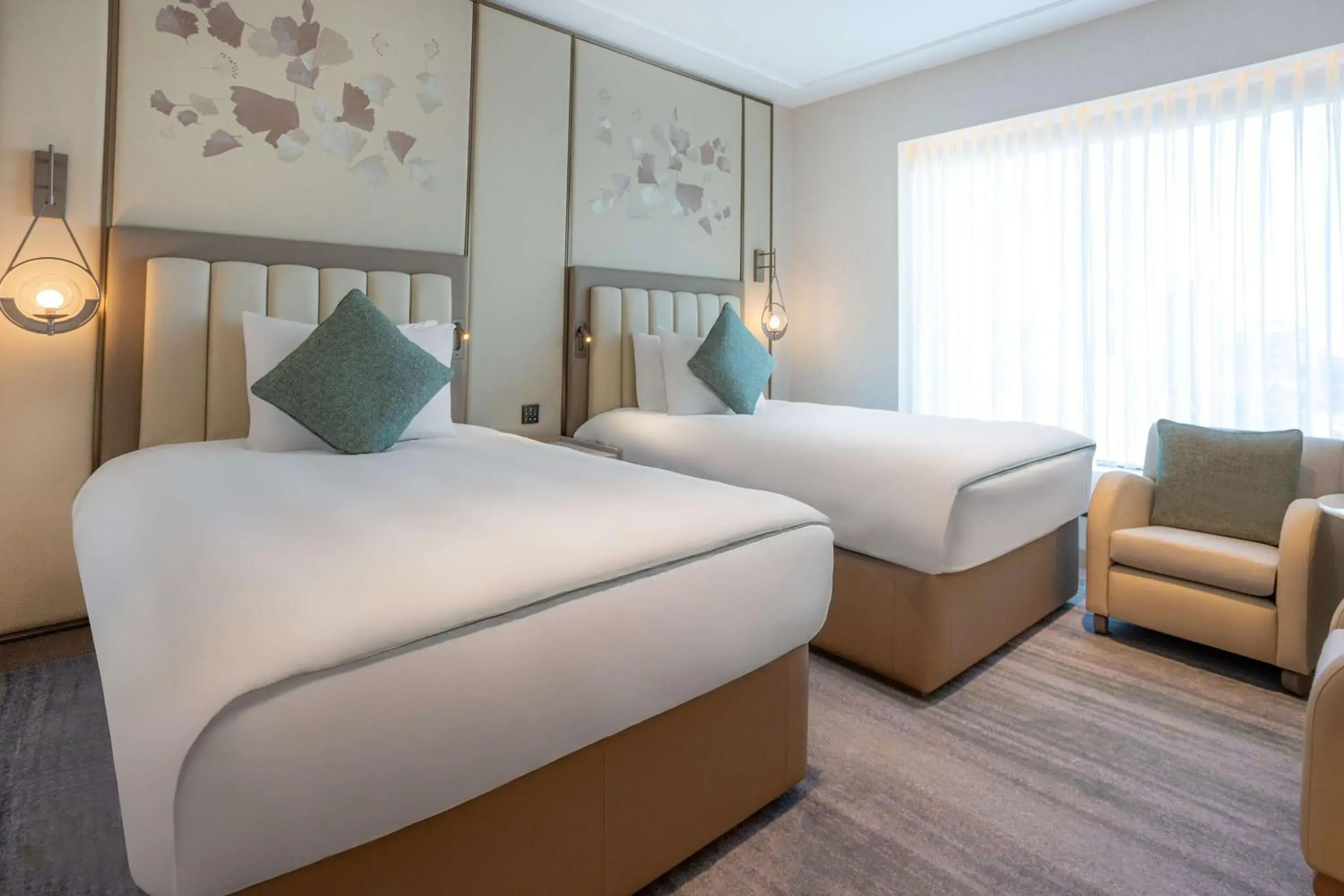 Deluxe Room wit Two Double Beds - City View in Kempinski Hotel Amman Deluxe Room wit Two Double Beds - City View in Kempinski Hotel Amman