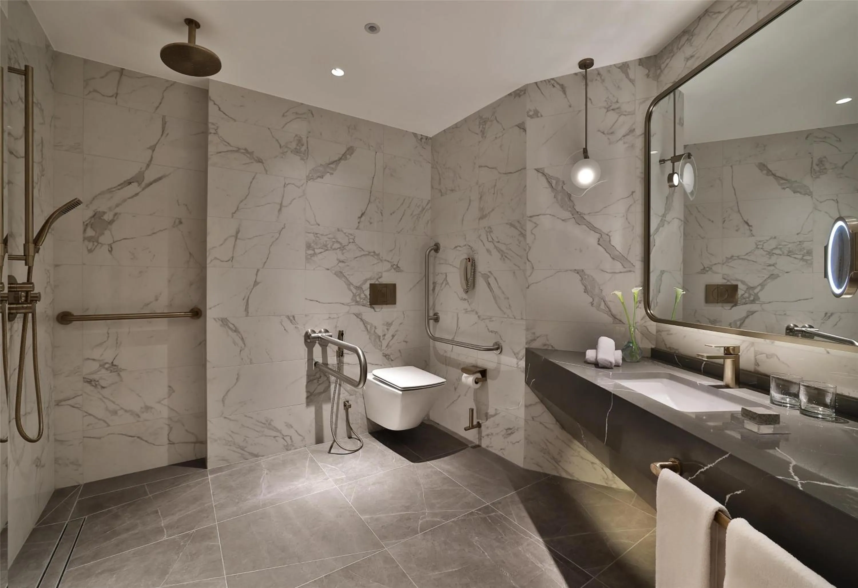 Bathroom in Signia by Hilton