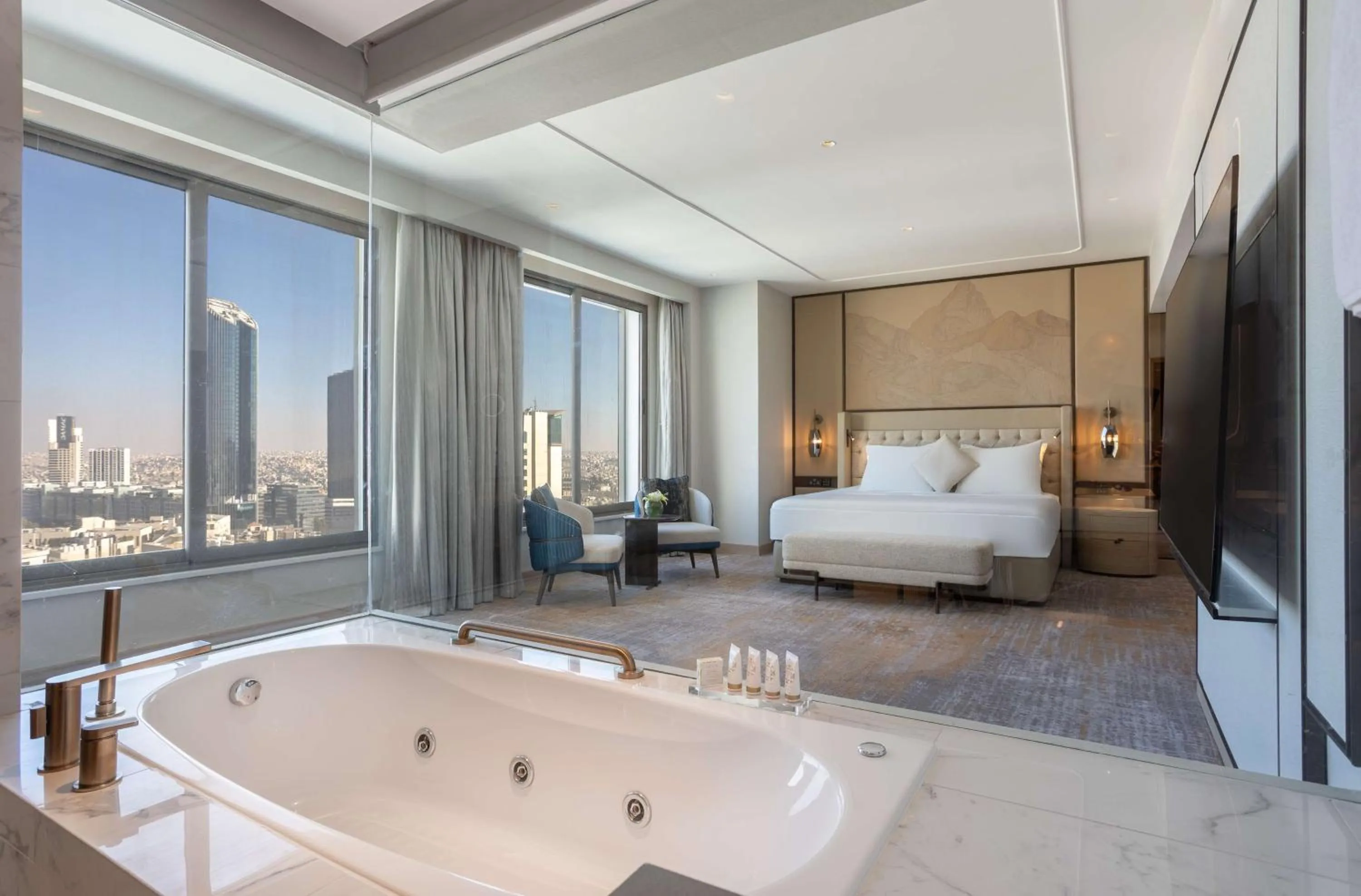 Bed in Kempinski Hotel Amman