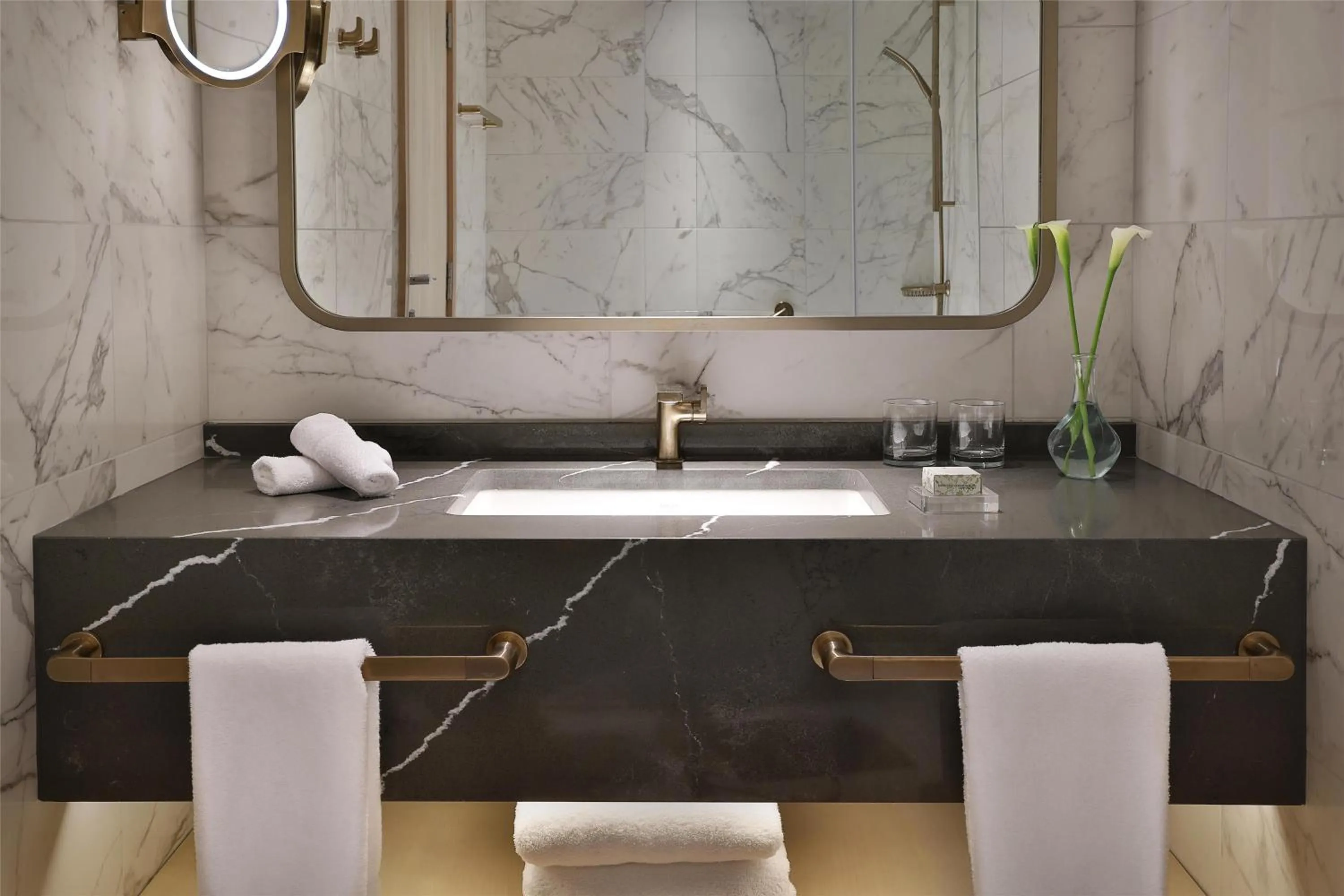 Bathroom in Signia by Hilton