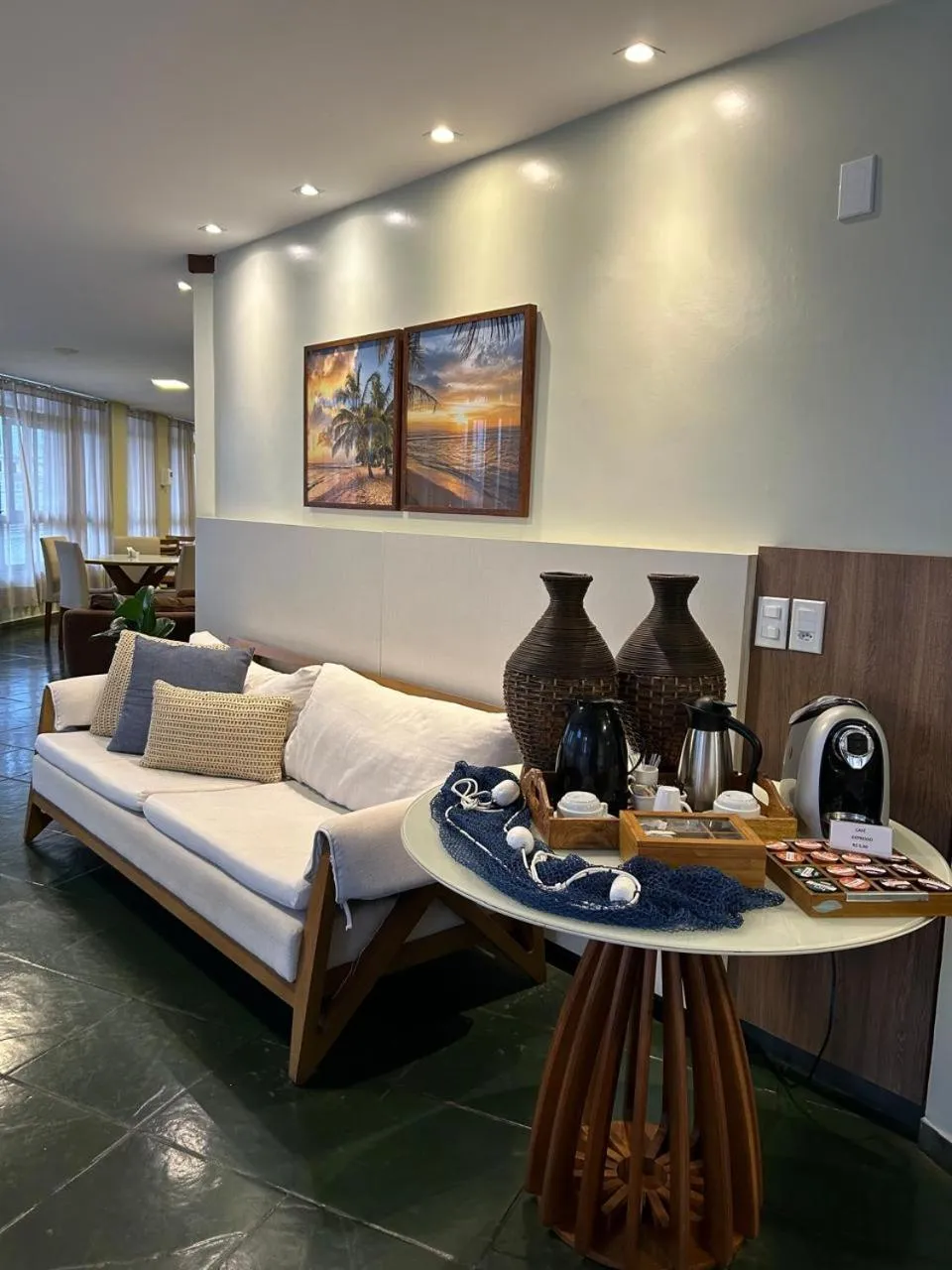 Living room in Hotel Onda Azul