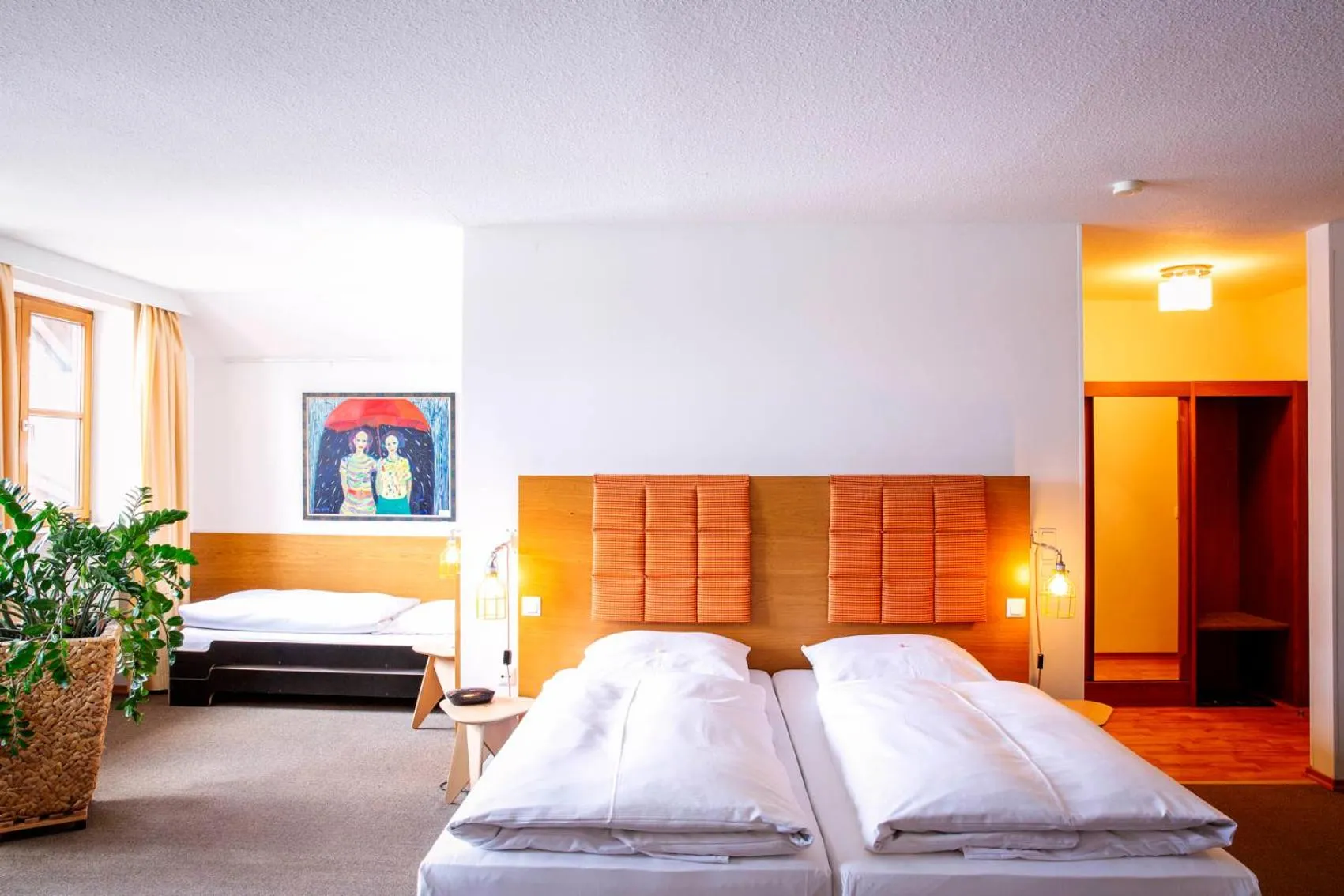 Bed in Hotel Gut Schwaige