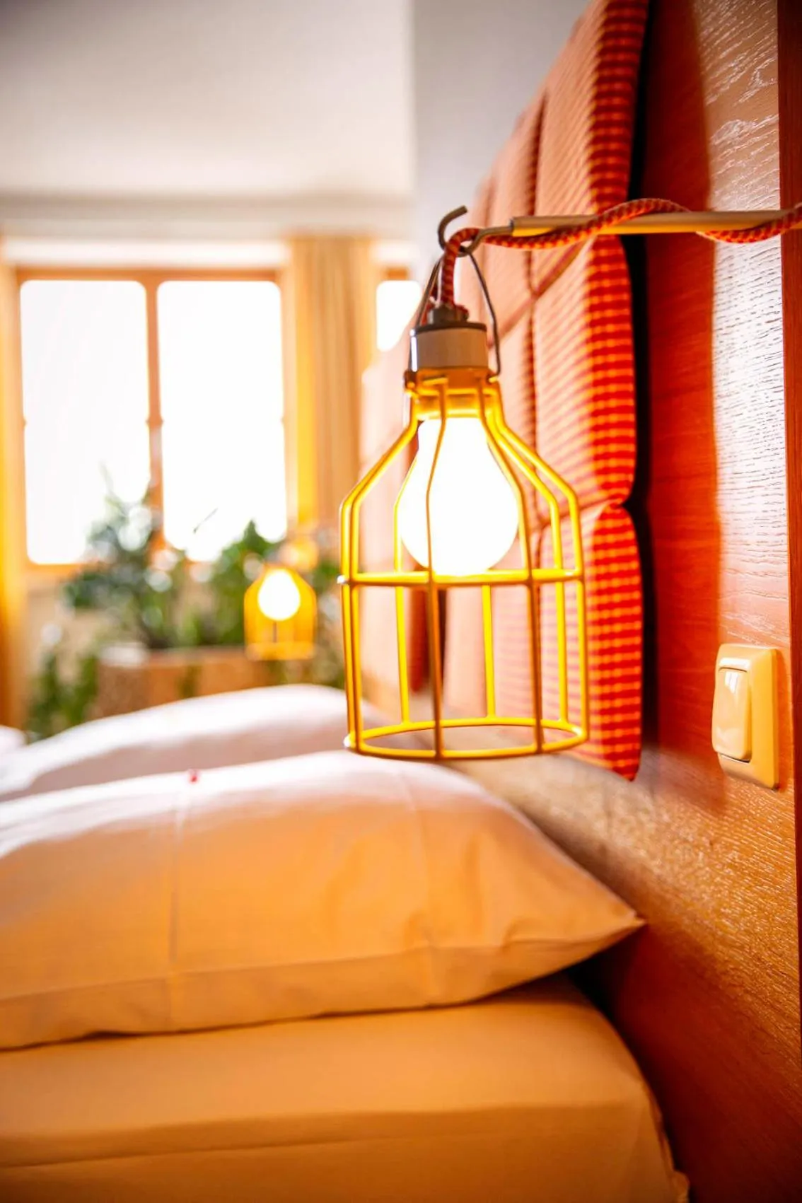 Decorative detail, Bed in Hotel Gut Schwaige