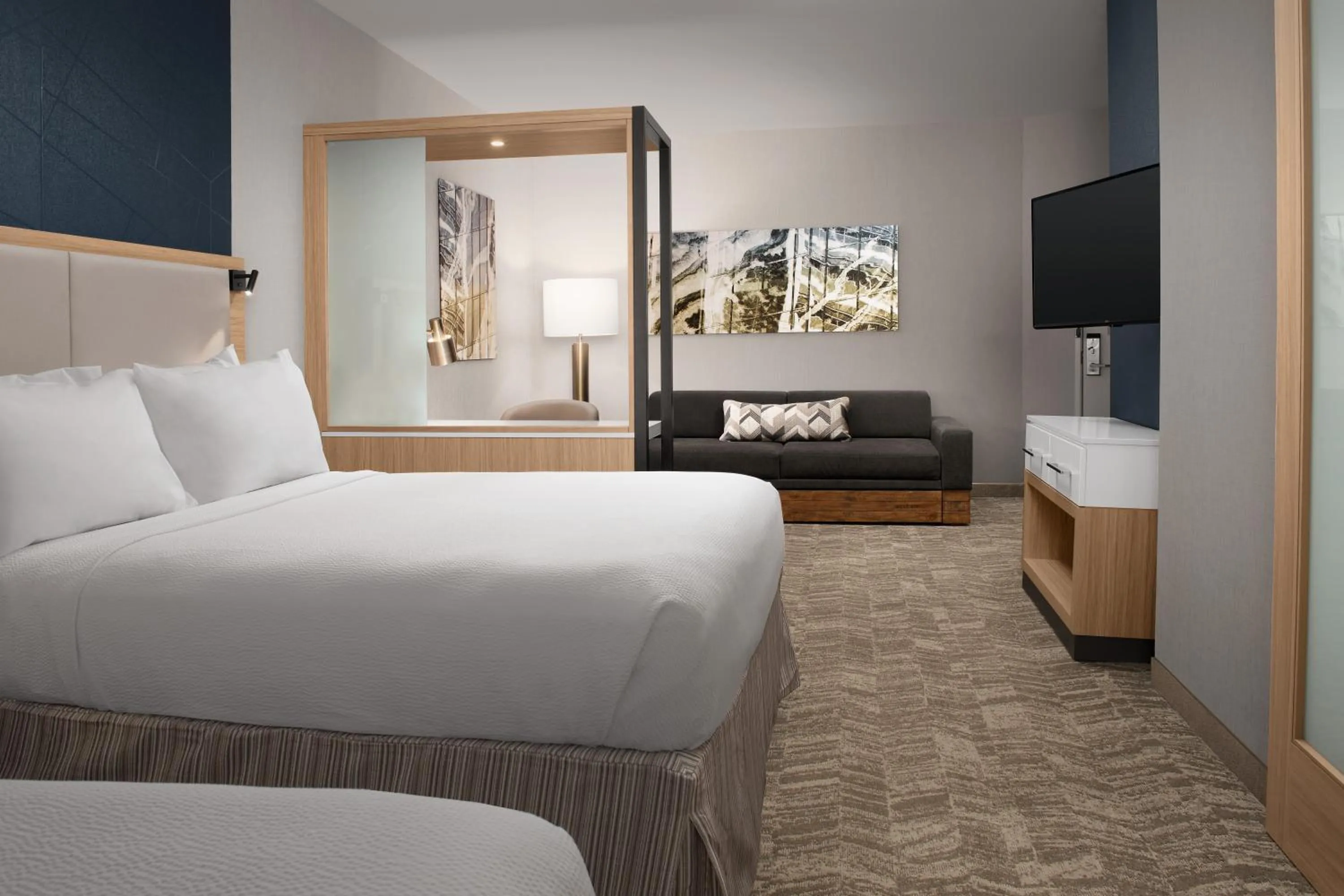 Photo of the whole room, Bed in SpringHill Suites By Marriott Charleston Airport & Convention Center