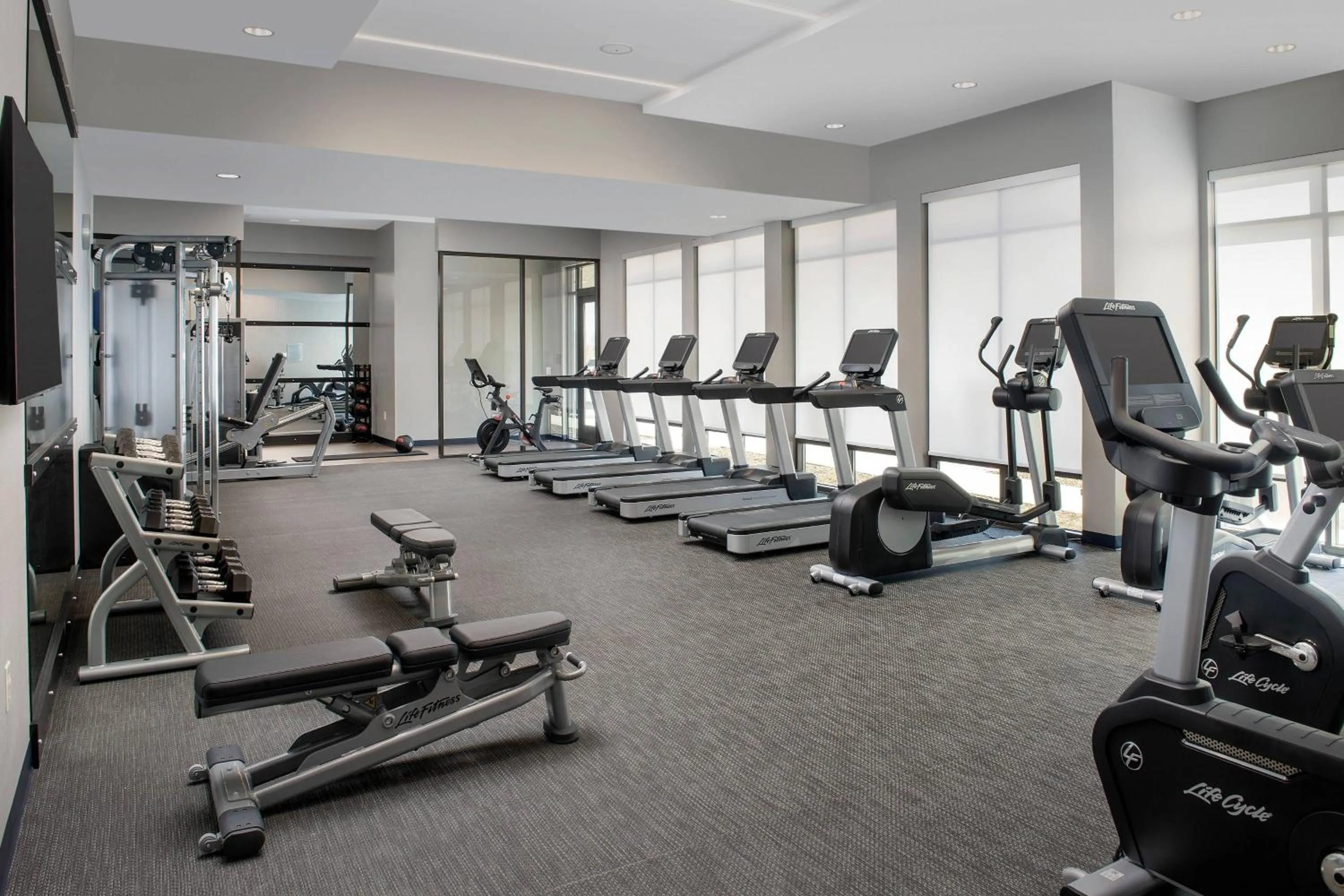 Fitness centre/facilities in Courtyard by Marriott Indianapolis Plainfield