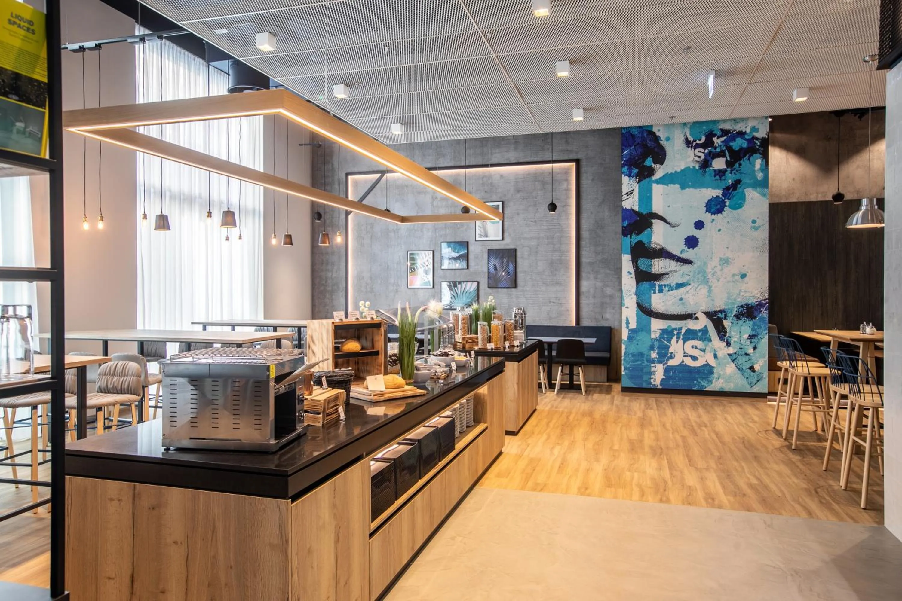 Buffet breakfast in H2 Hotel Budapest