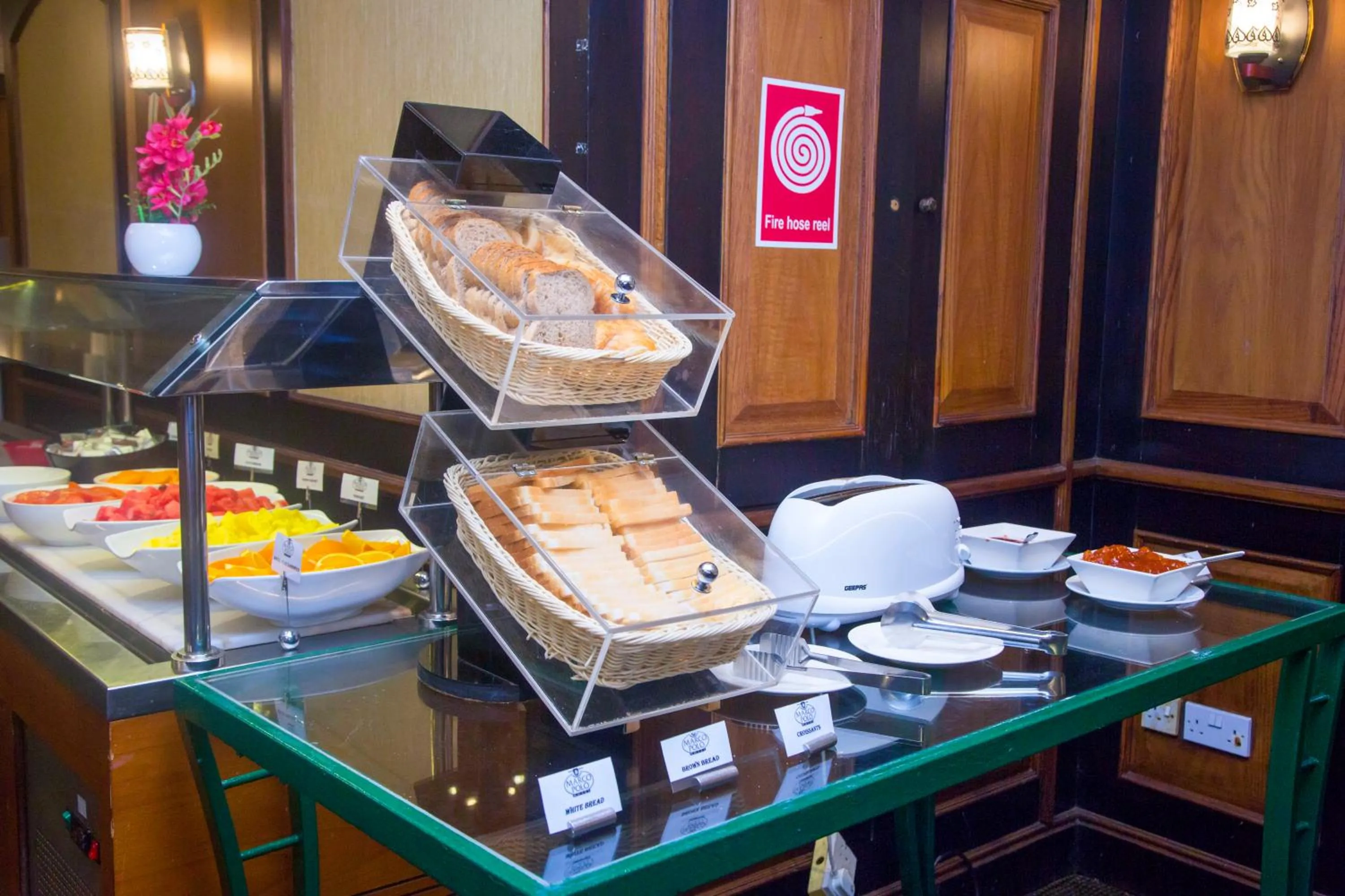 Buffet breakfast in Marco Polo Hotel