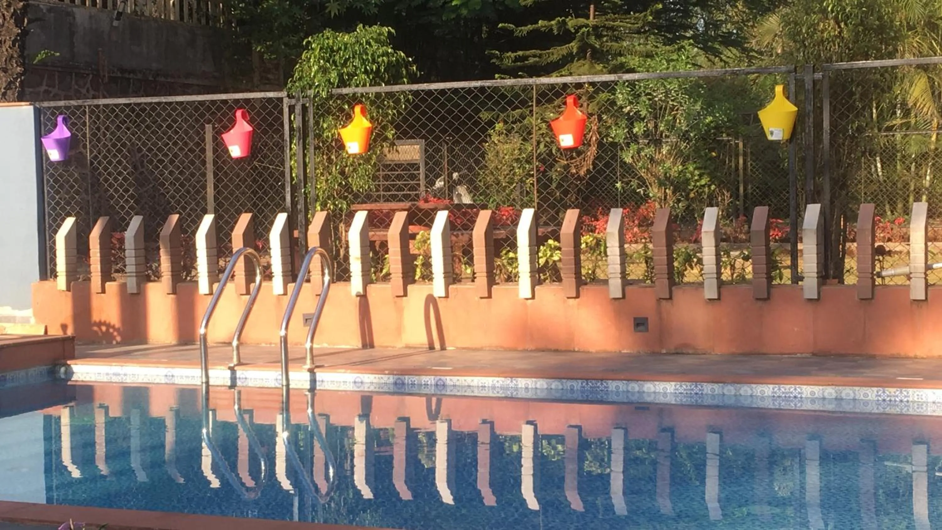 Pool view in Stone shelter
