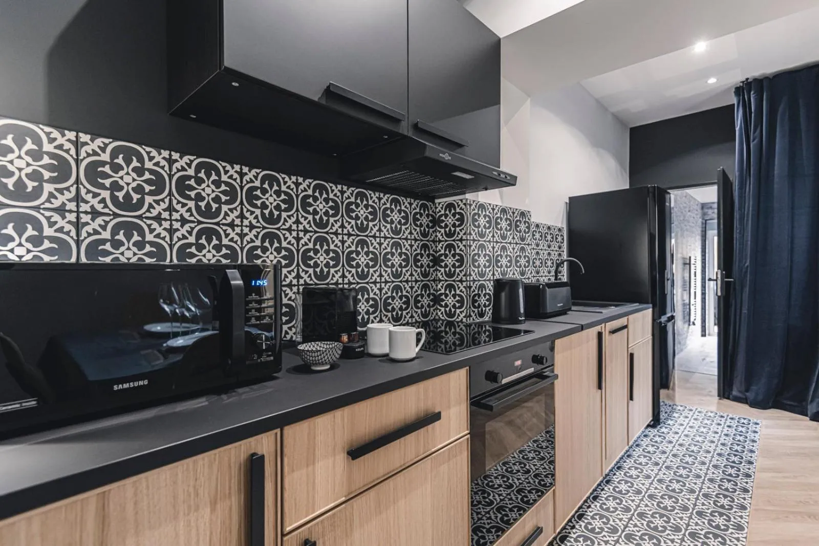 Kitchen or kitchenette in Art Déco Gare & Spa