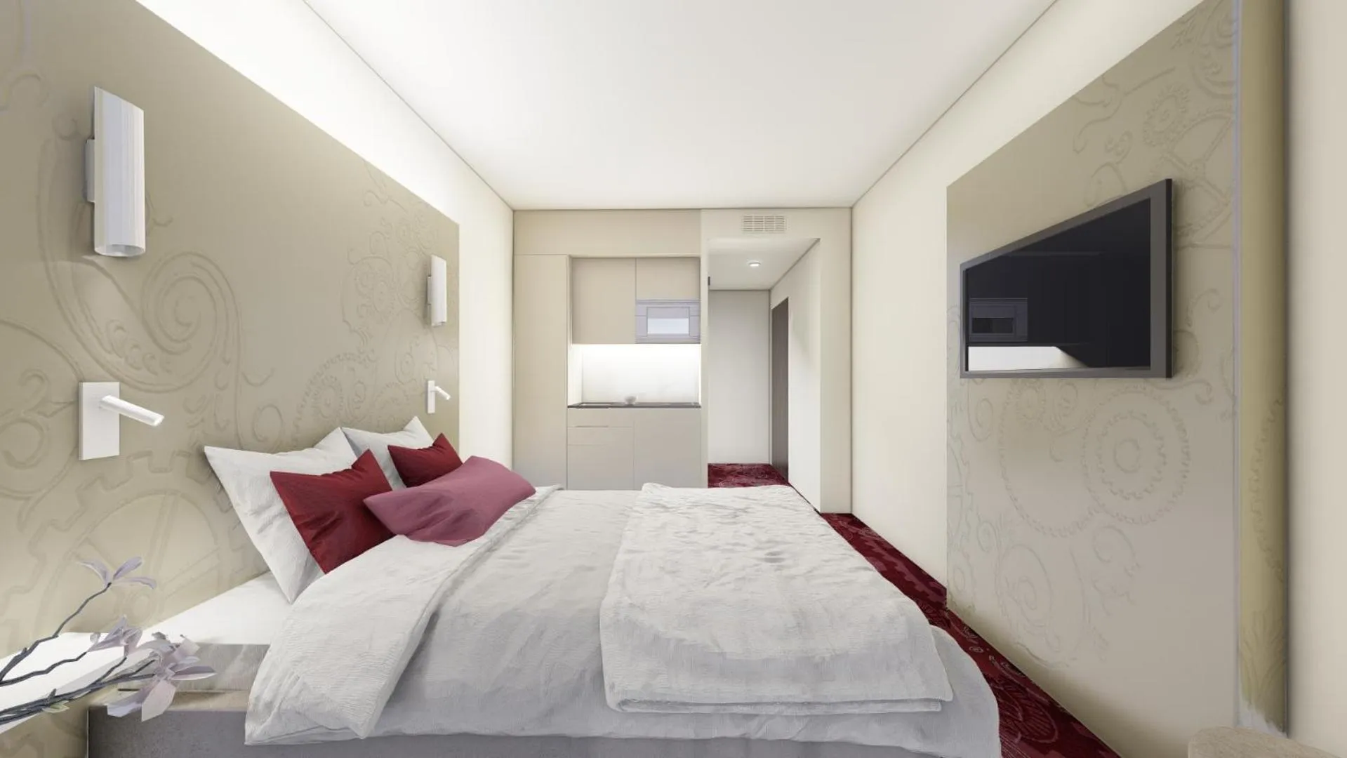 Photo of the whole room, Bed in VISIONAPARTMENTS Place de Cornavin - contactless check-in