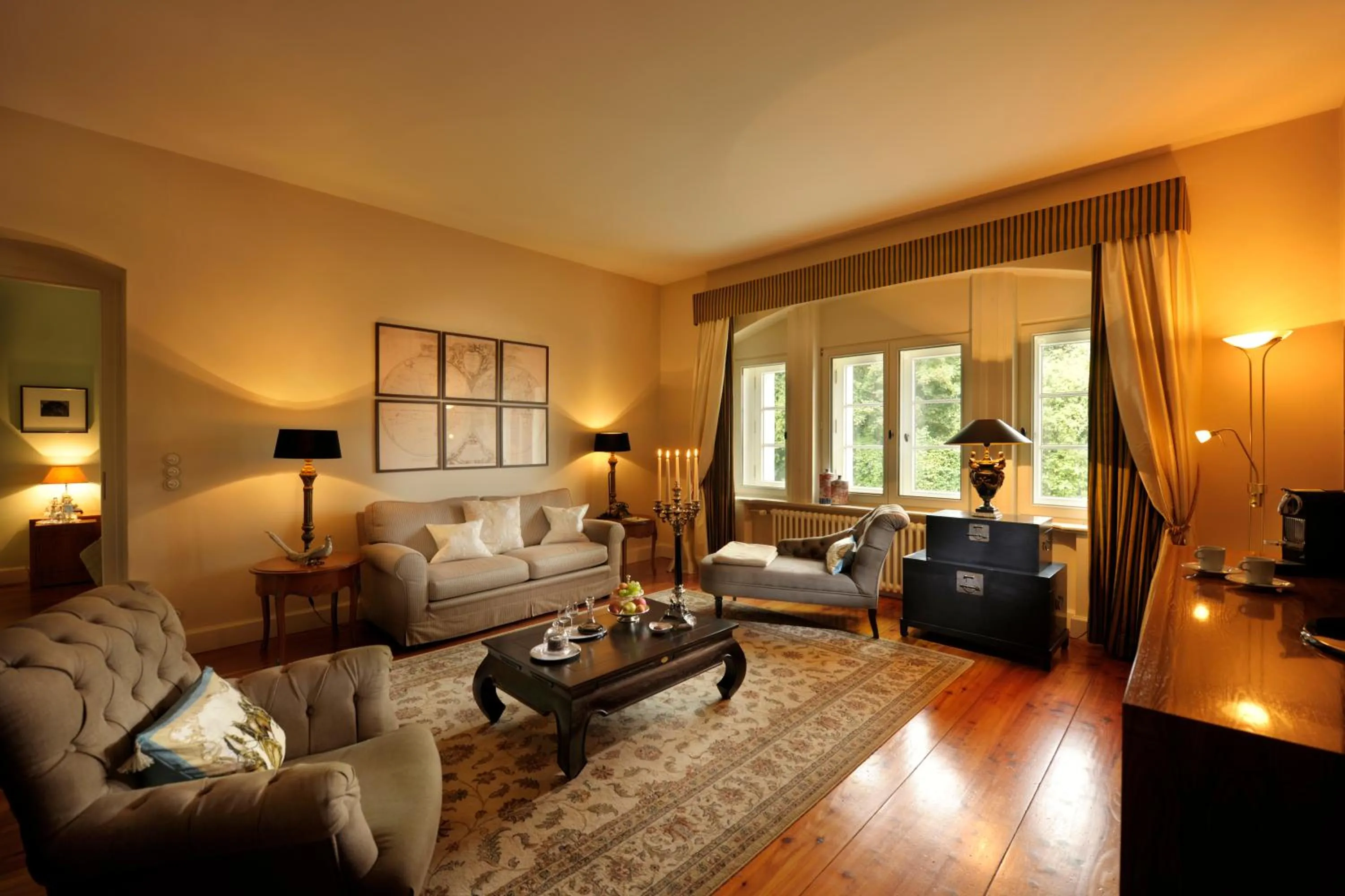 Living room in Schlosshotel Burg Schlitz