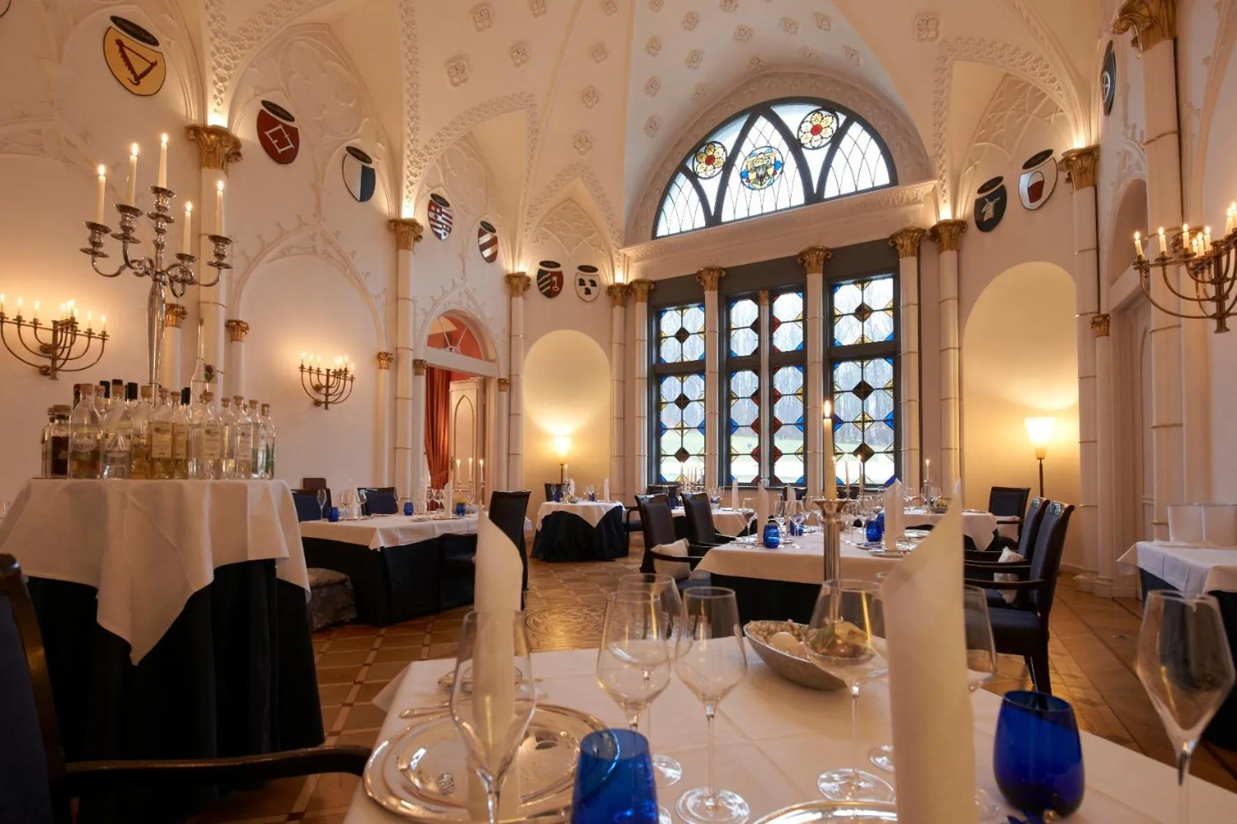 Restaurant/places to eat in Schlosshotel Burg Schlitz