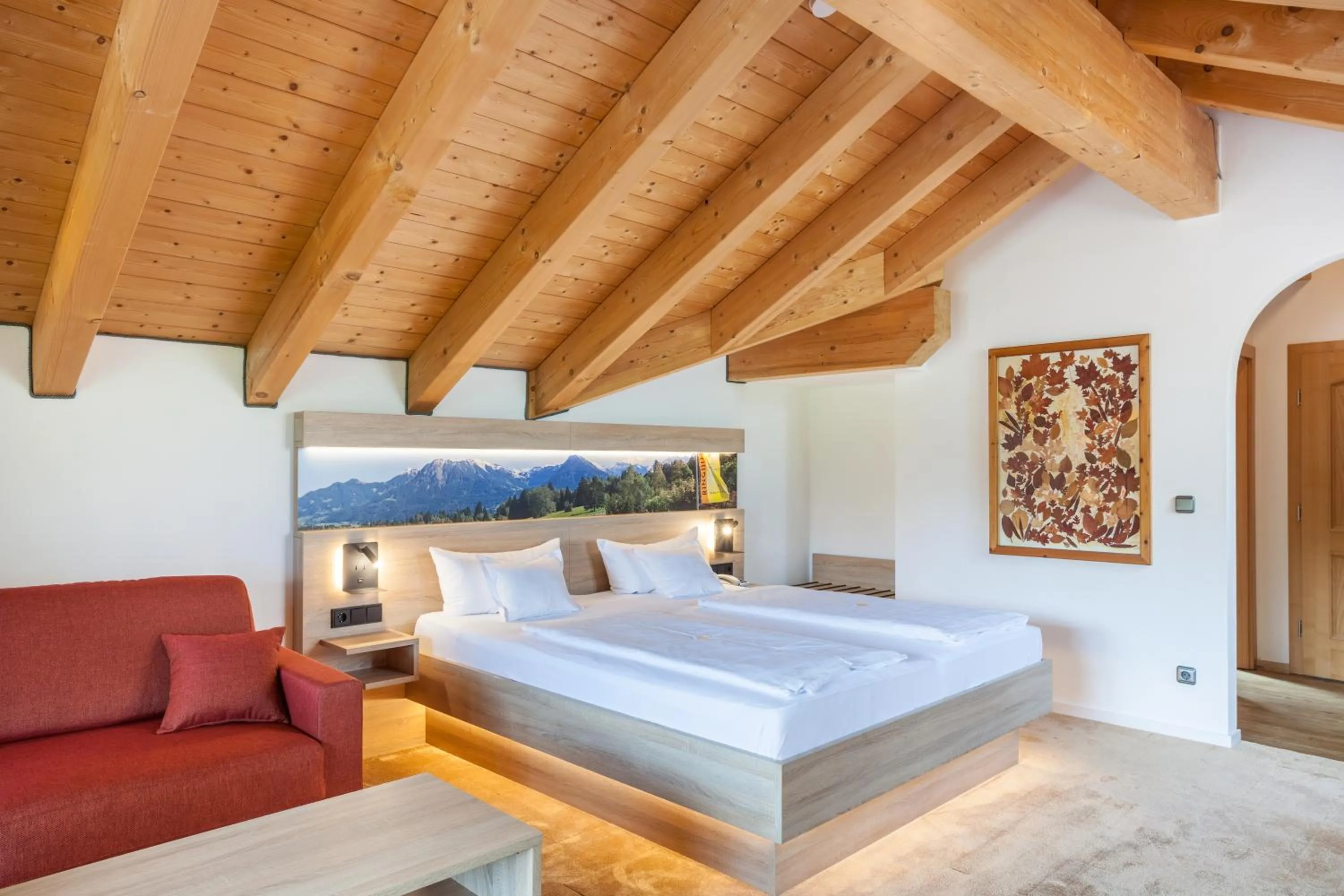 Bed in Ringhotel Nebelhornblick