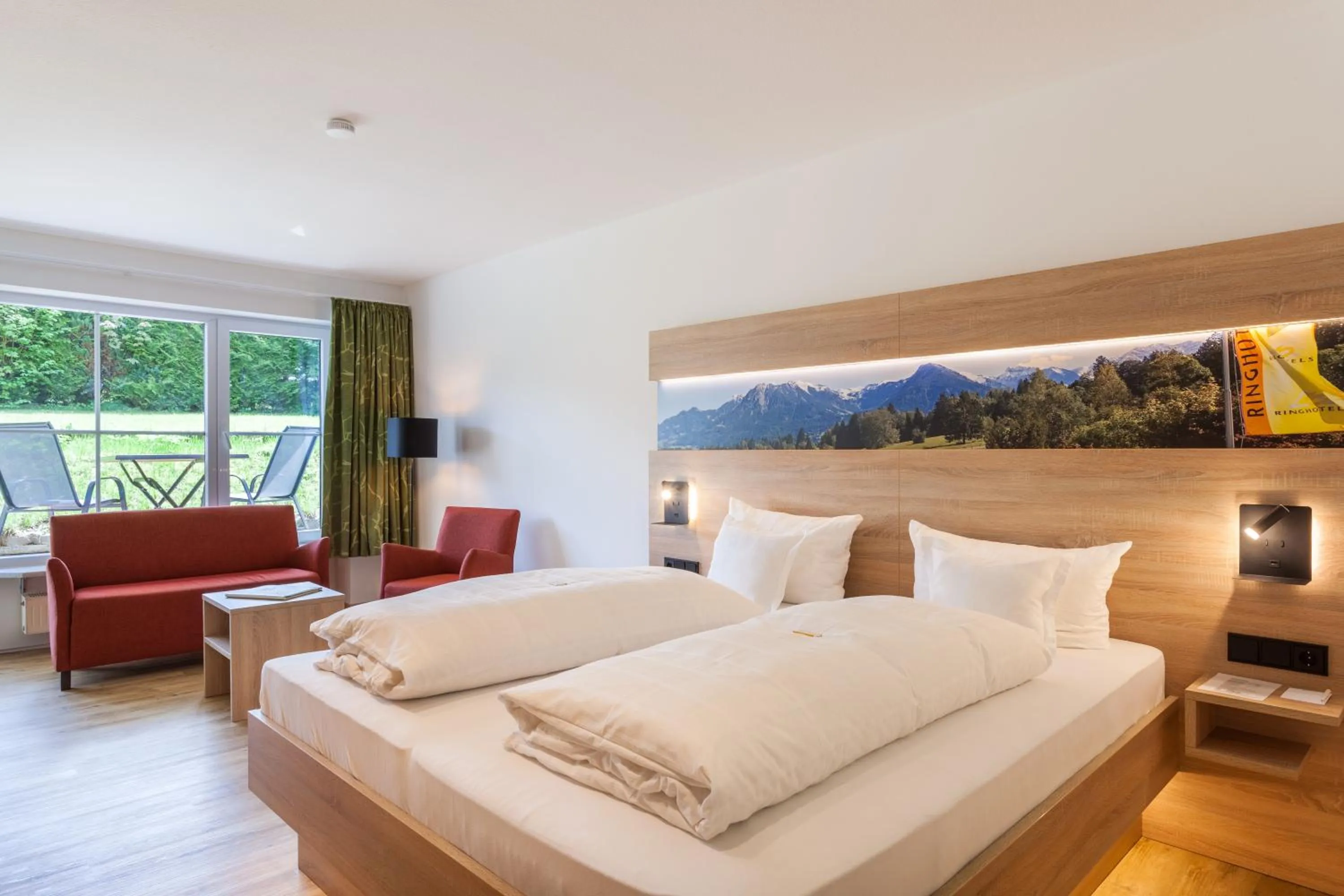 Bed in Ringhotel Nebelhornblick